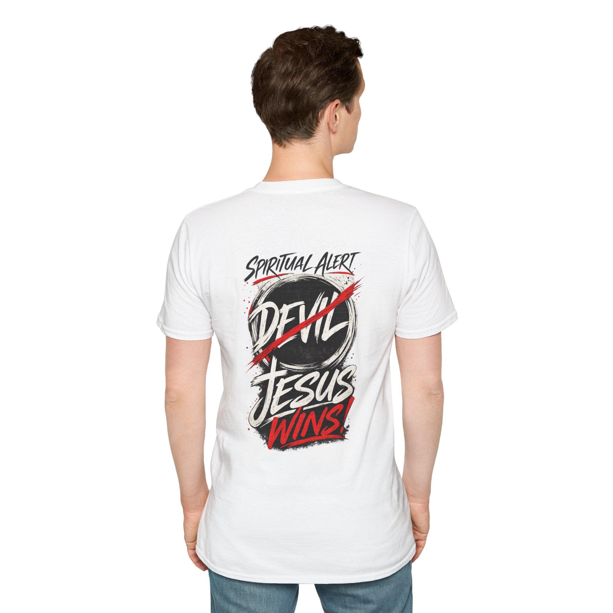 Jesus Wins T-Shirt — Bold Faith Graphic Shirt (No Devil)