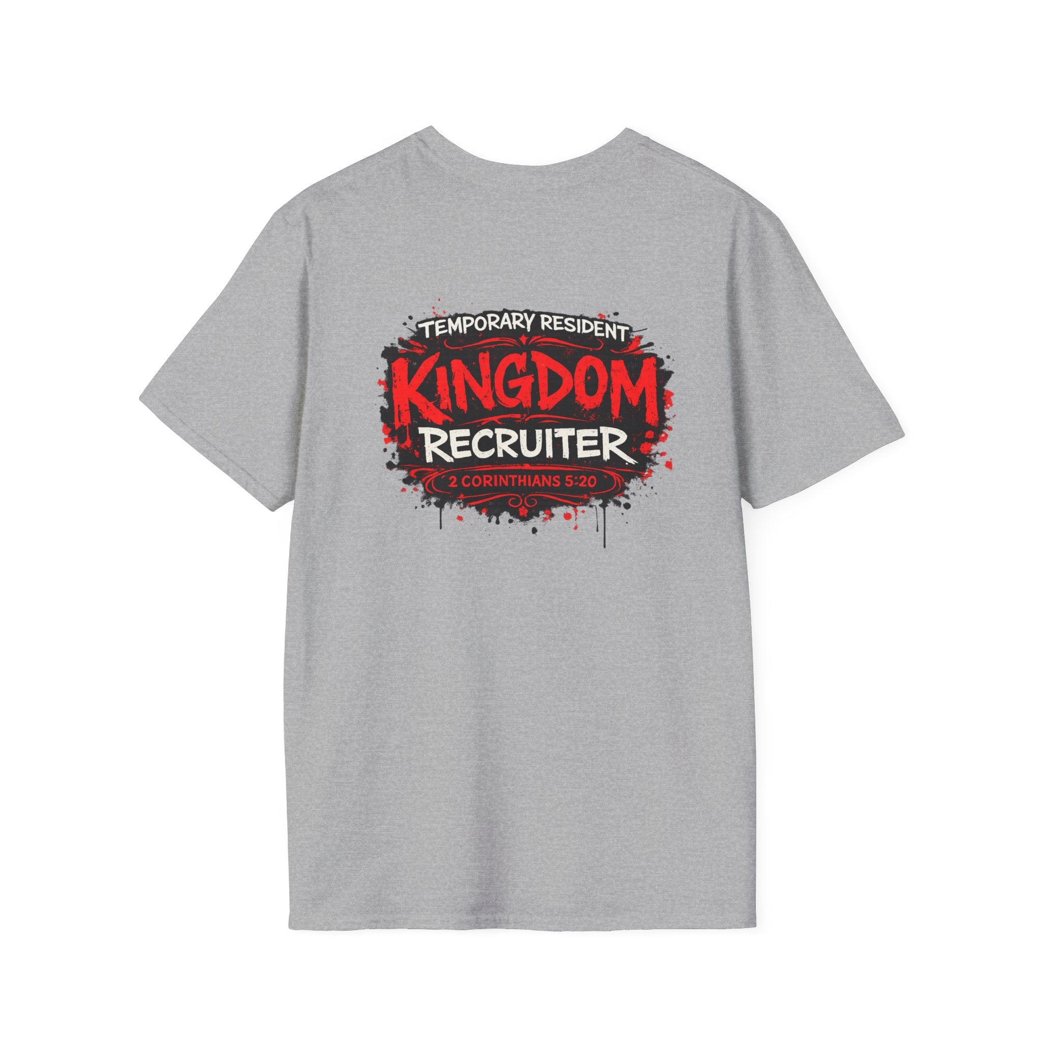 Kingdom Recruiter T-Shirt — “Temporary Resident” Christian Youth Ministry Tee