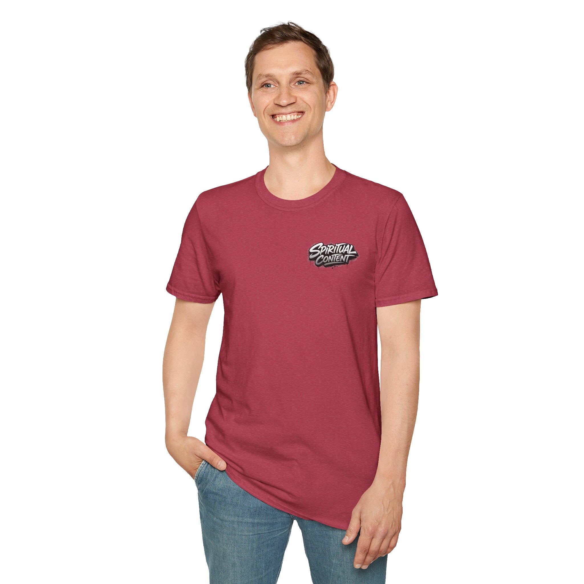 Christian T-Shirt — "Jesus Advisory: Spiritual Content" Graphic Tee