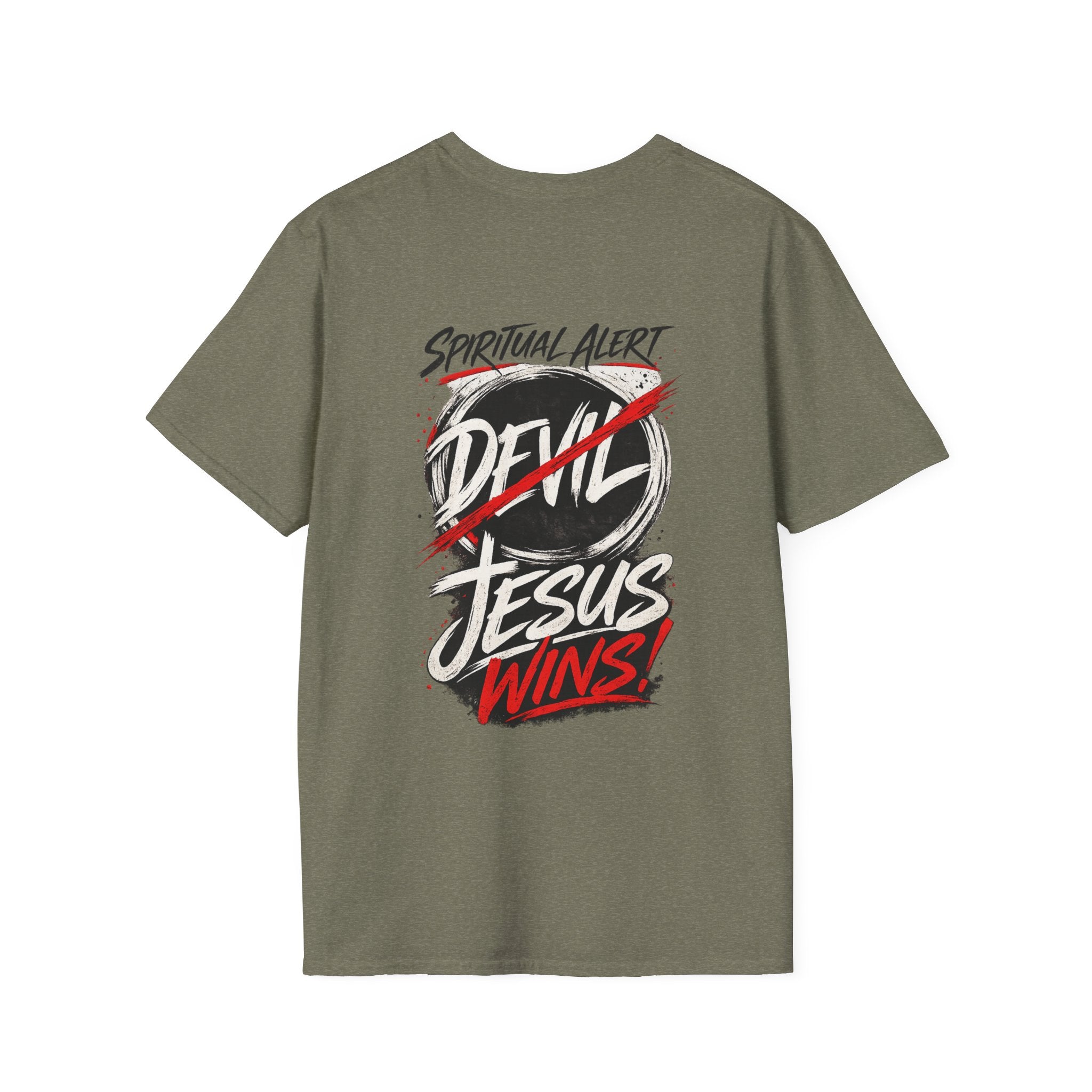 Jesus Wins T-Shirt — Bold Faith Graphic Shirt (No Devil)