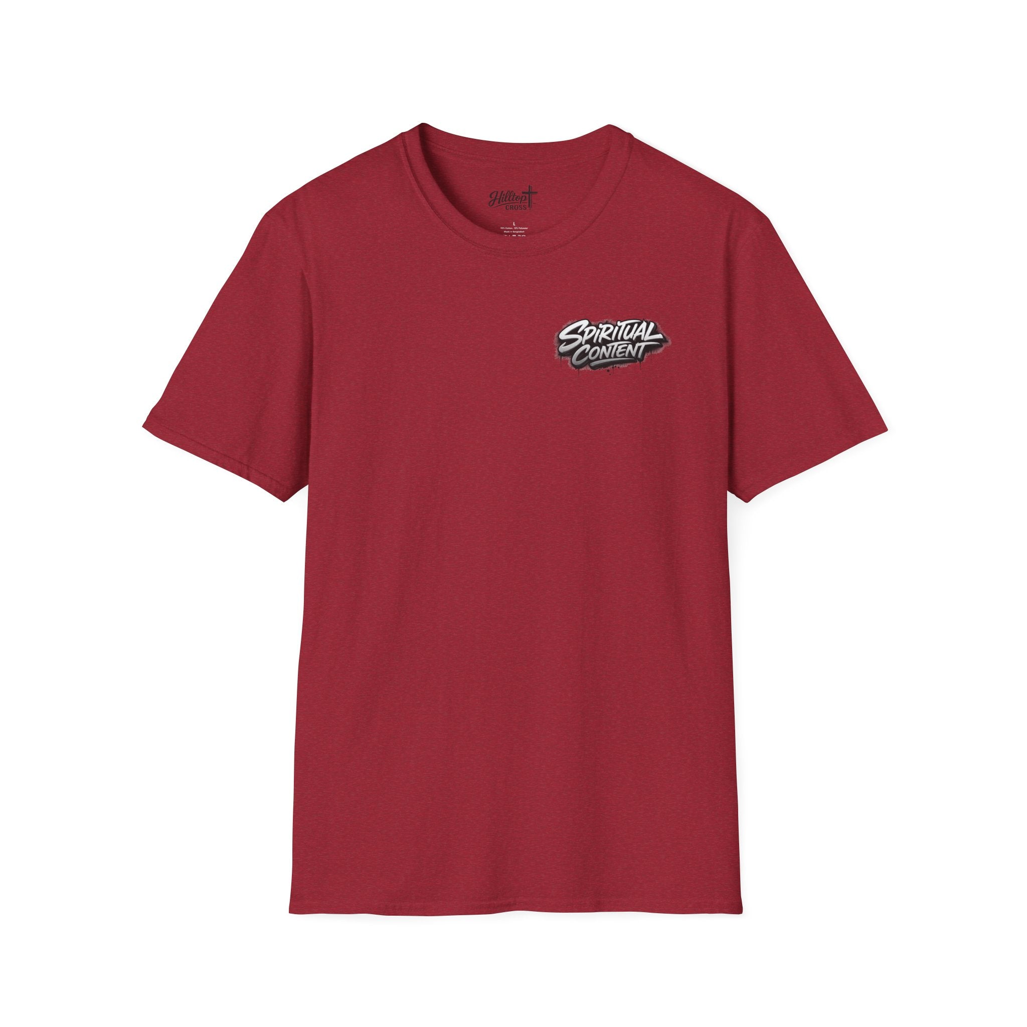 Christian T-Shirt — "Jesus Advisory: Spiritual Content" Graphic Tee