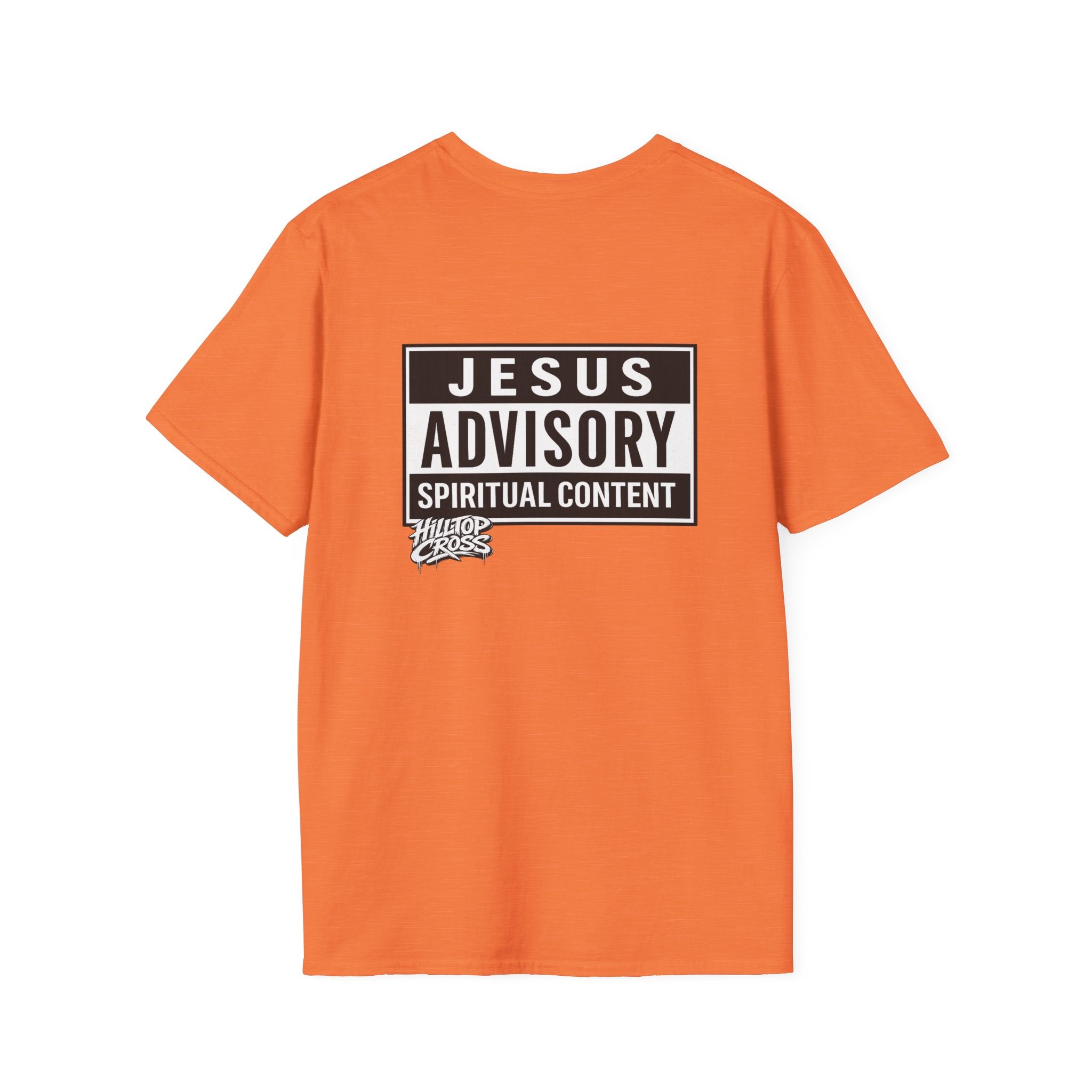 Christian T-Shirt — "Jesus Advisory: Spiritual Content" Graphic Tee