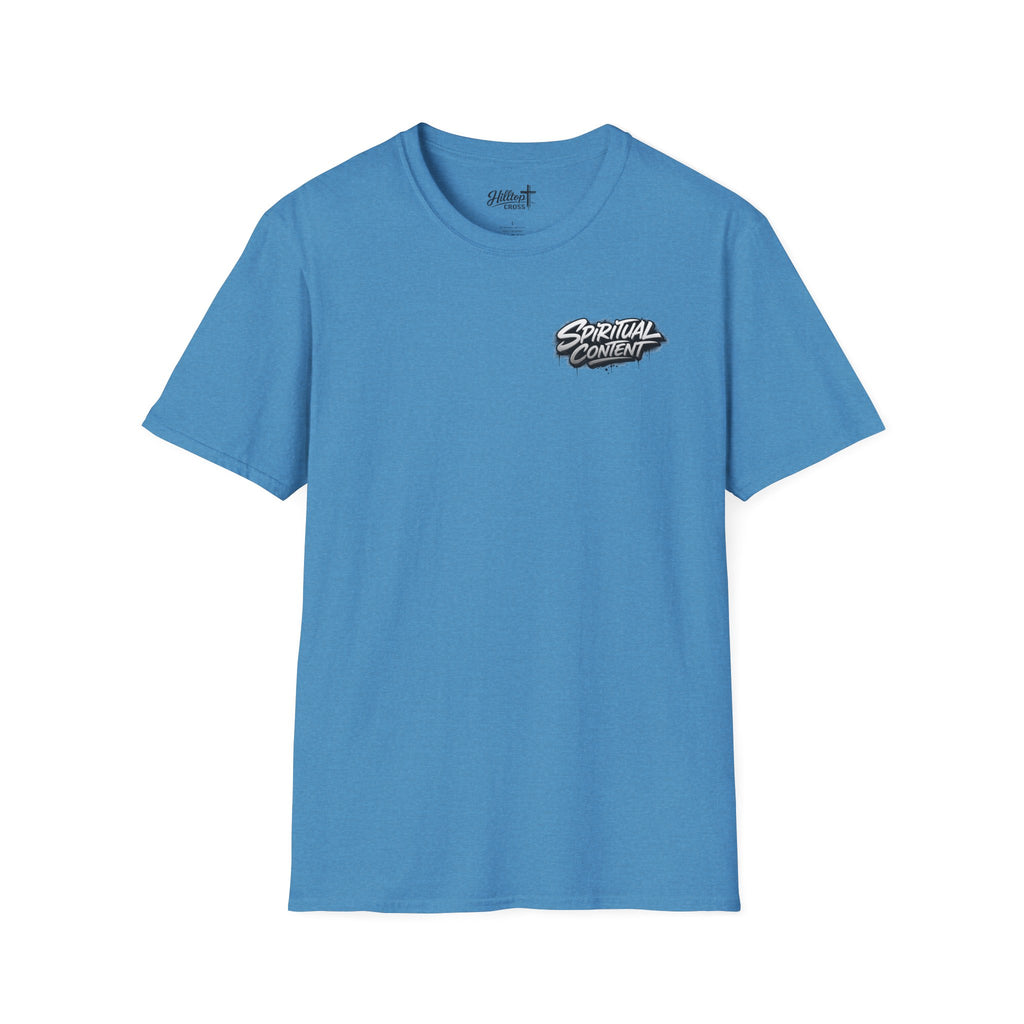 Christian T-Shirt — "Jesus Advisory: Spiritual Content" Graphic Tee