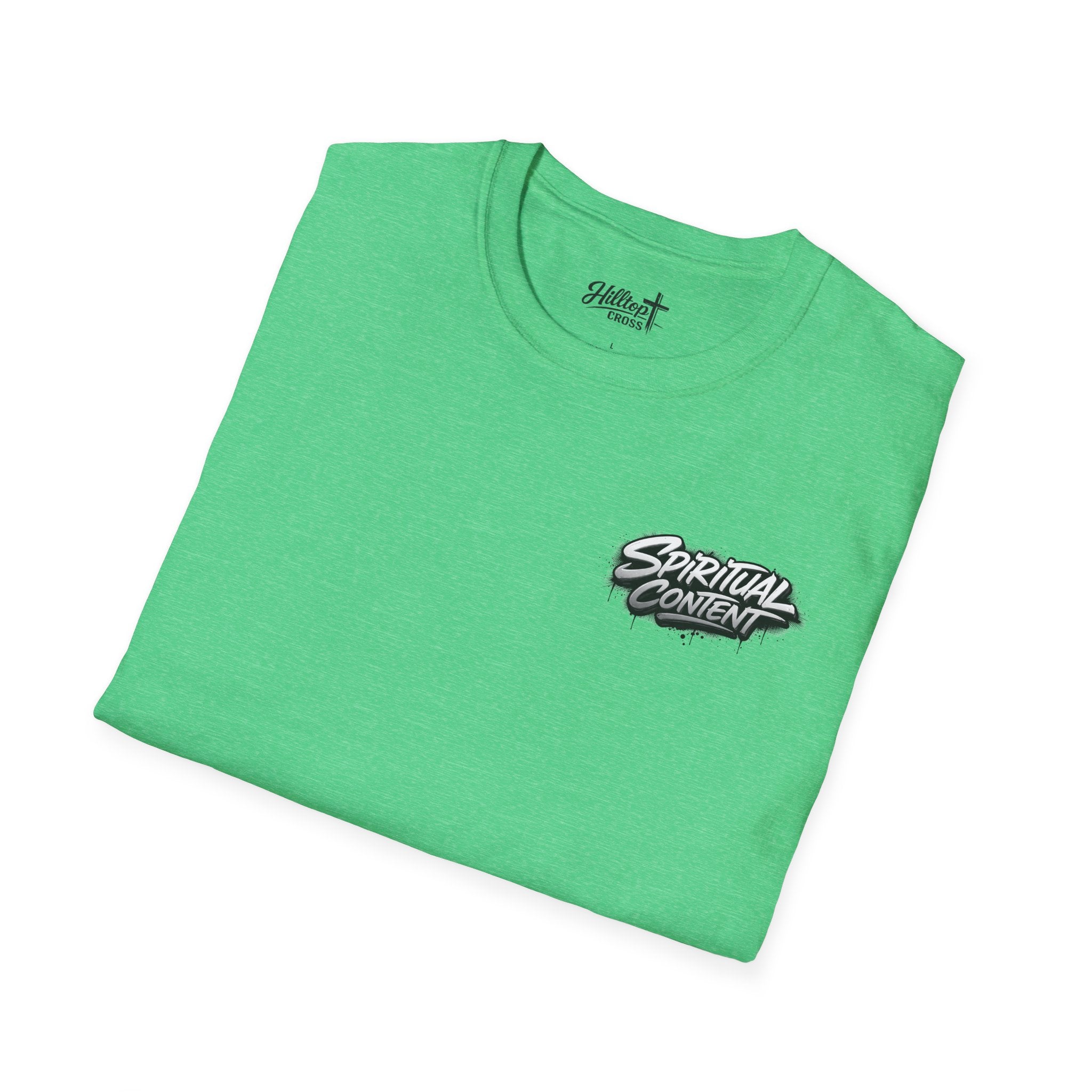 Christian T-Shirt — "Jesus Advisory: Spiritual Content" Graphic Tee