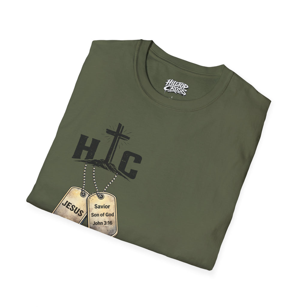 Jesus Got My 6 T-Shirt — Military Camo Christian Graphic Tee