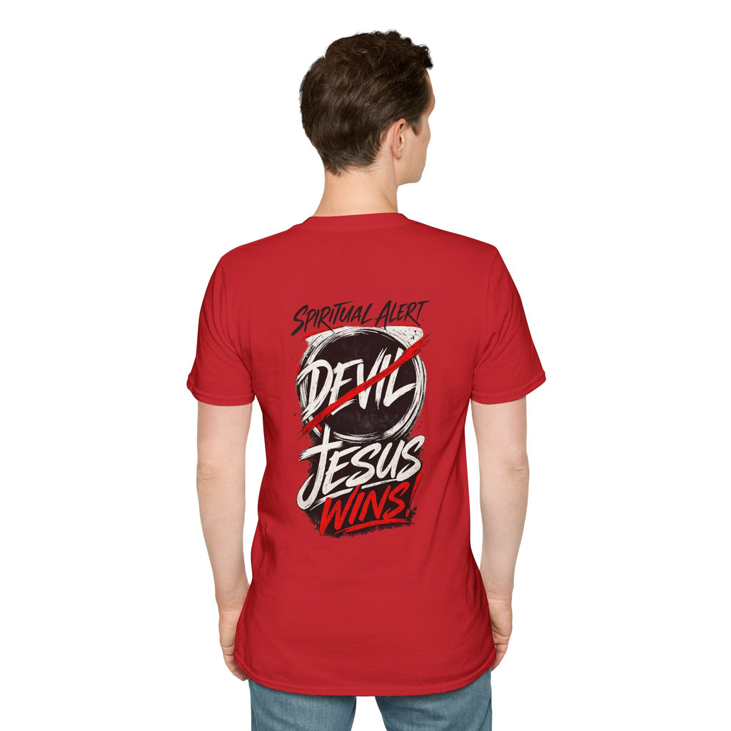 Jesus Wins T-Shirt — Bold Faith Graphic Shirt (No Devil)