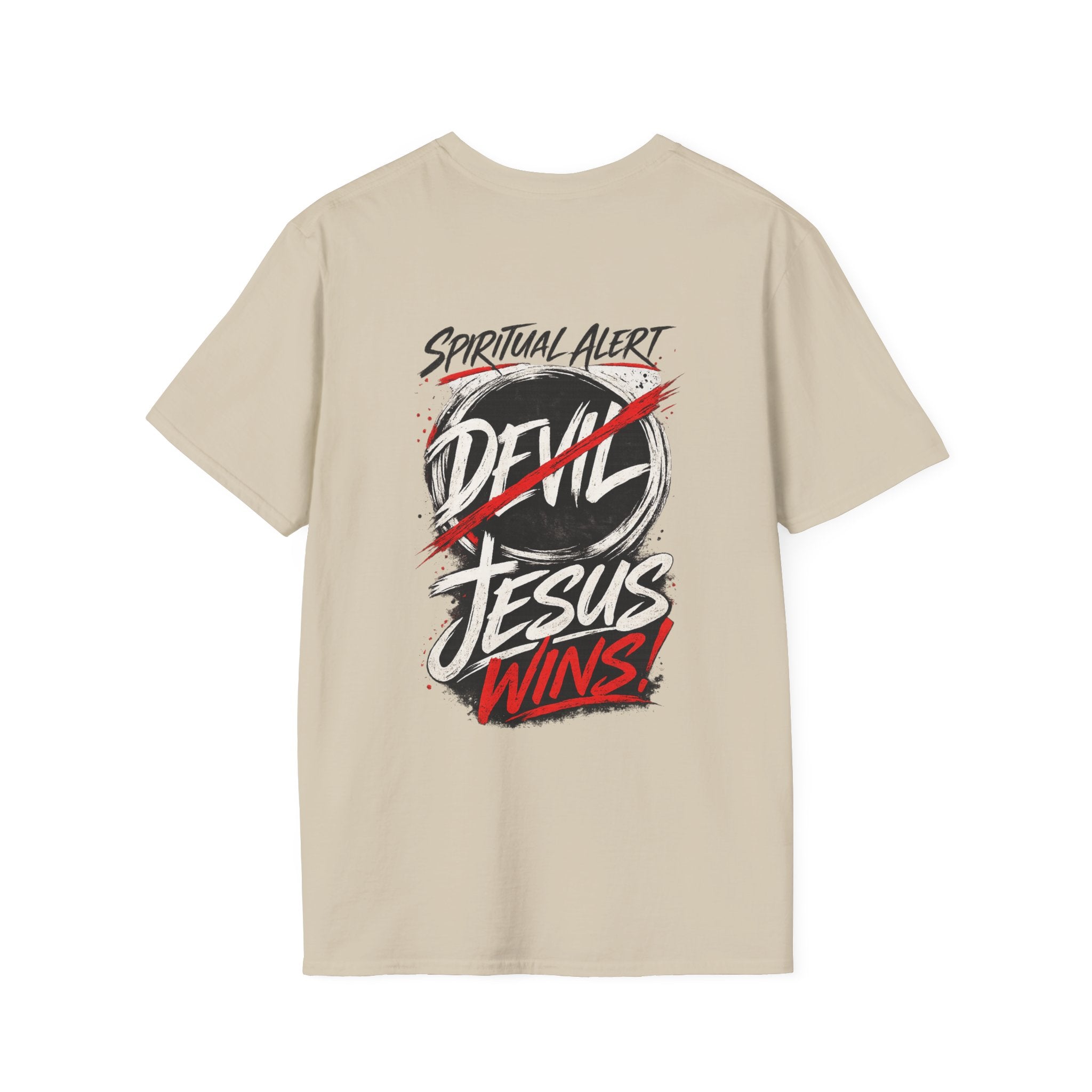 Jesus Wins T-Shirt — Bold Faith Graphic Shirt (No Devil)