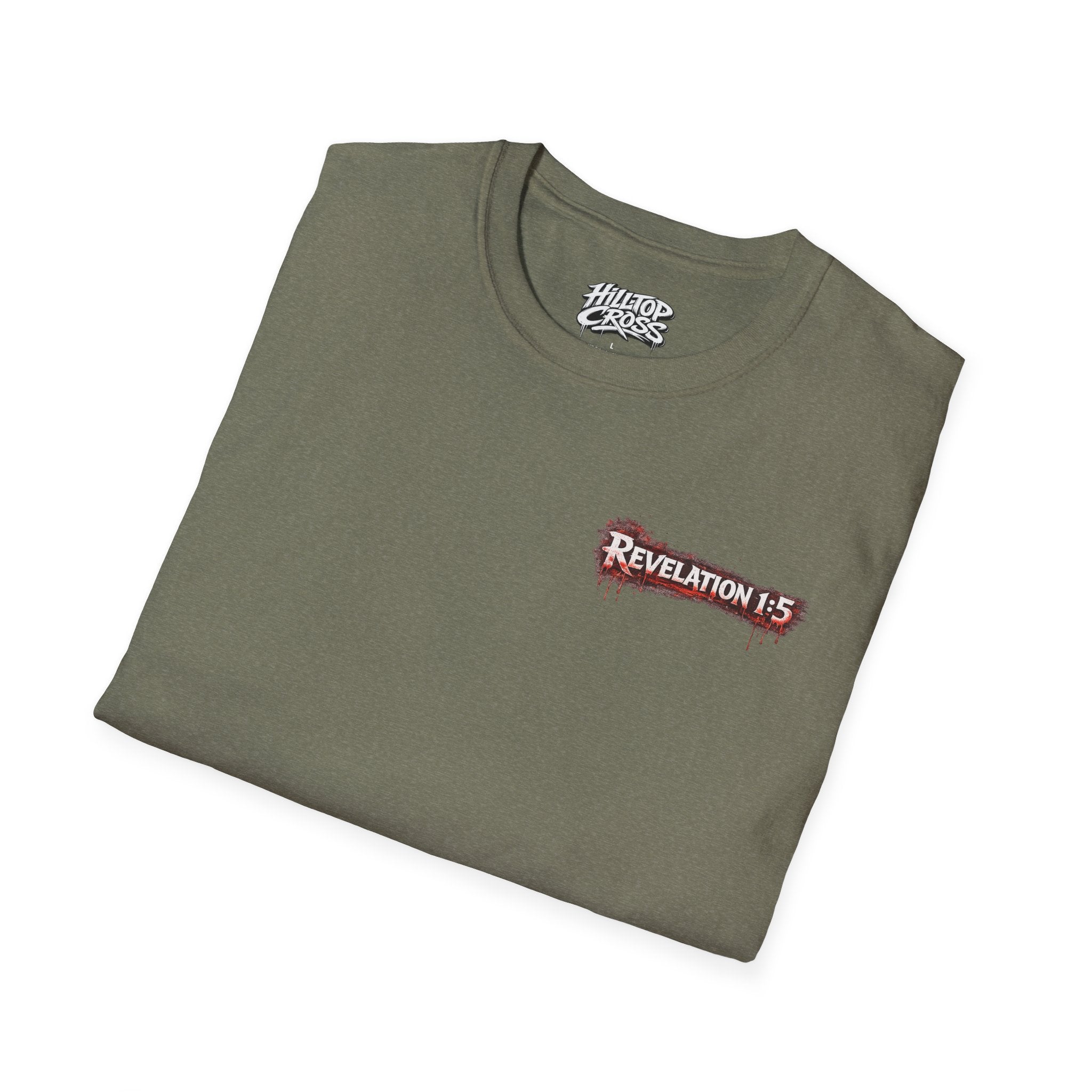 Washed By The Blood T-Shirt — Revelation 1:5 Christian Faith Shirt