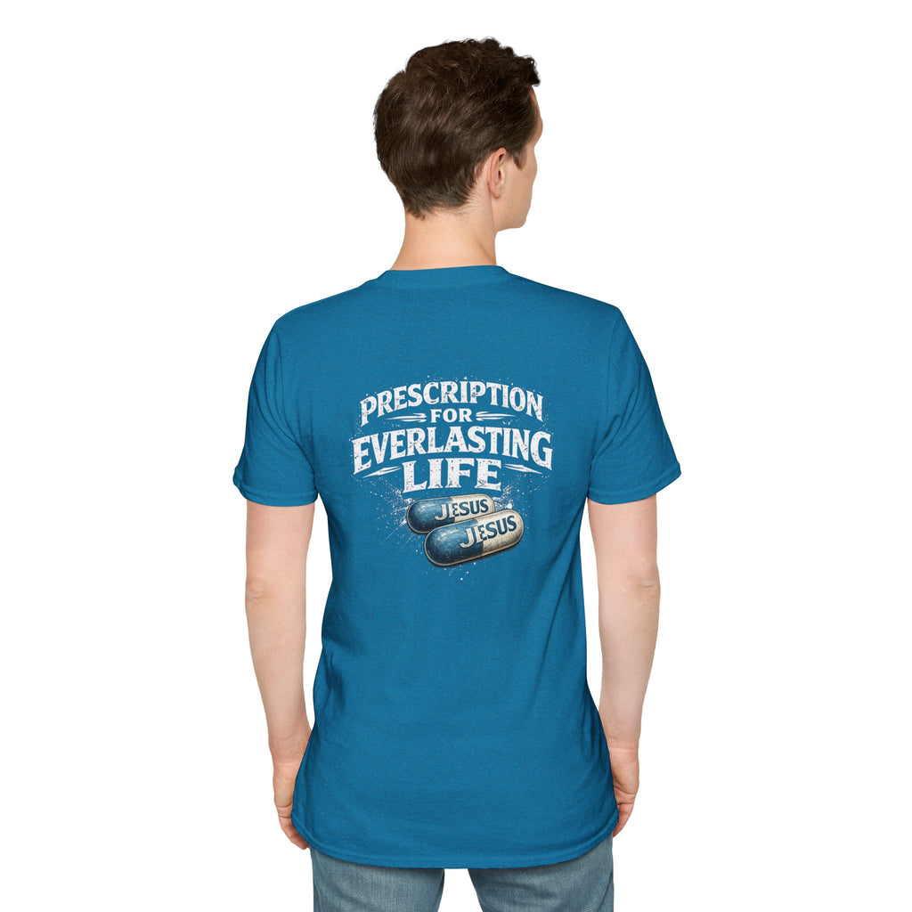T-Shirt — 'The Only Prescription for Happiness: Jesus' Graphic Tee