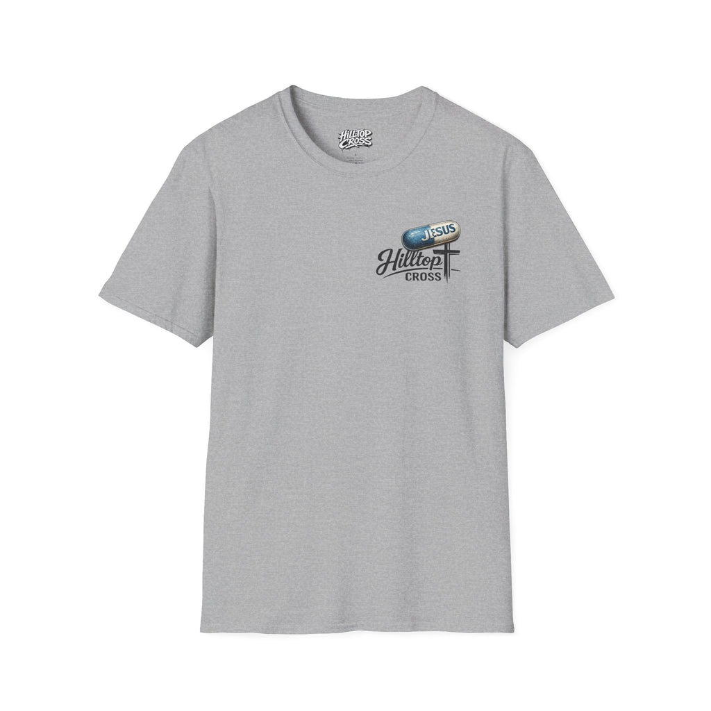 T-Shirt — 'The Only Prescription for Happiness: Jesus' Graphic Tee