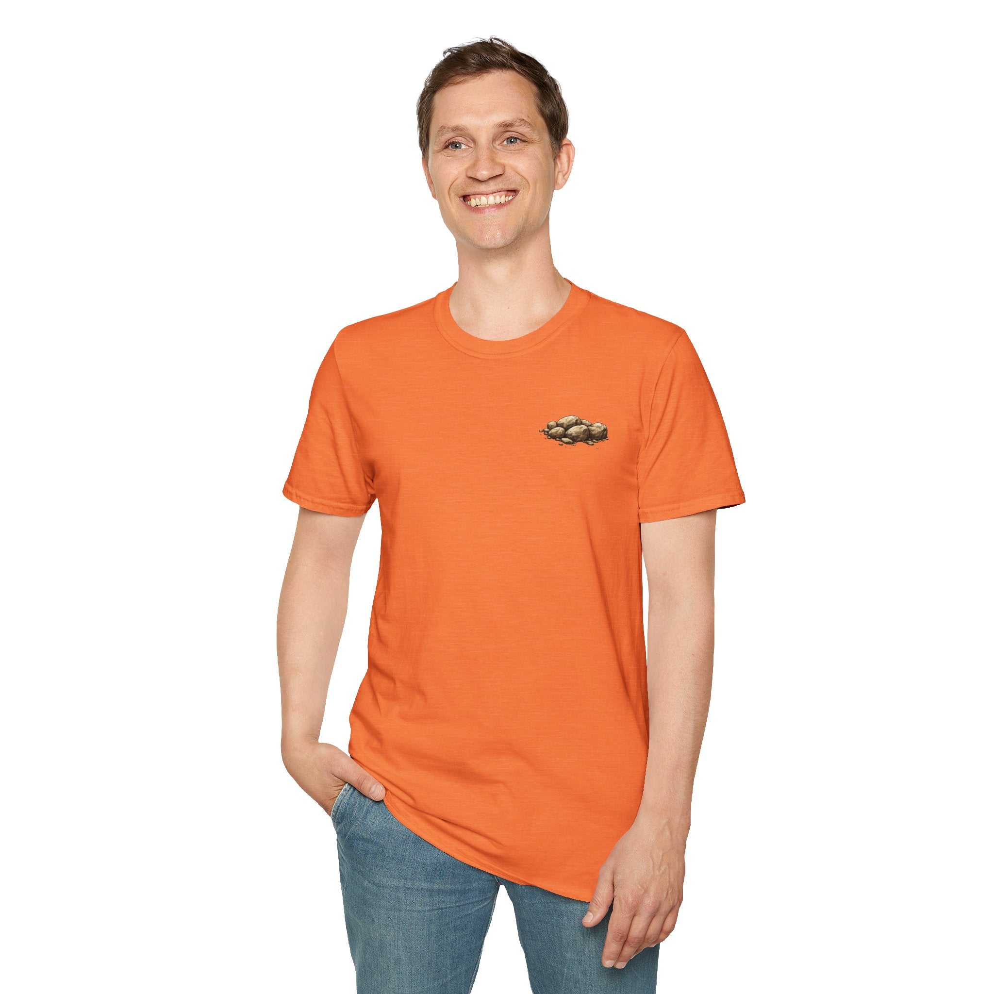 Inspirational Christian T-Shirt — "The Stones in My Hand" Faith Graphic