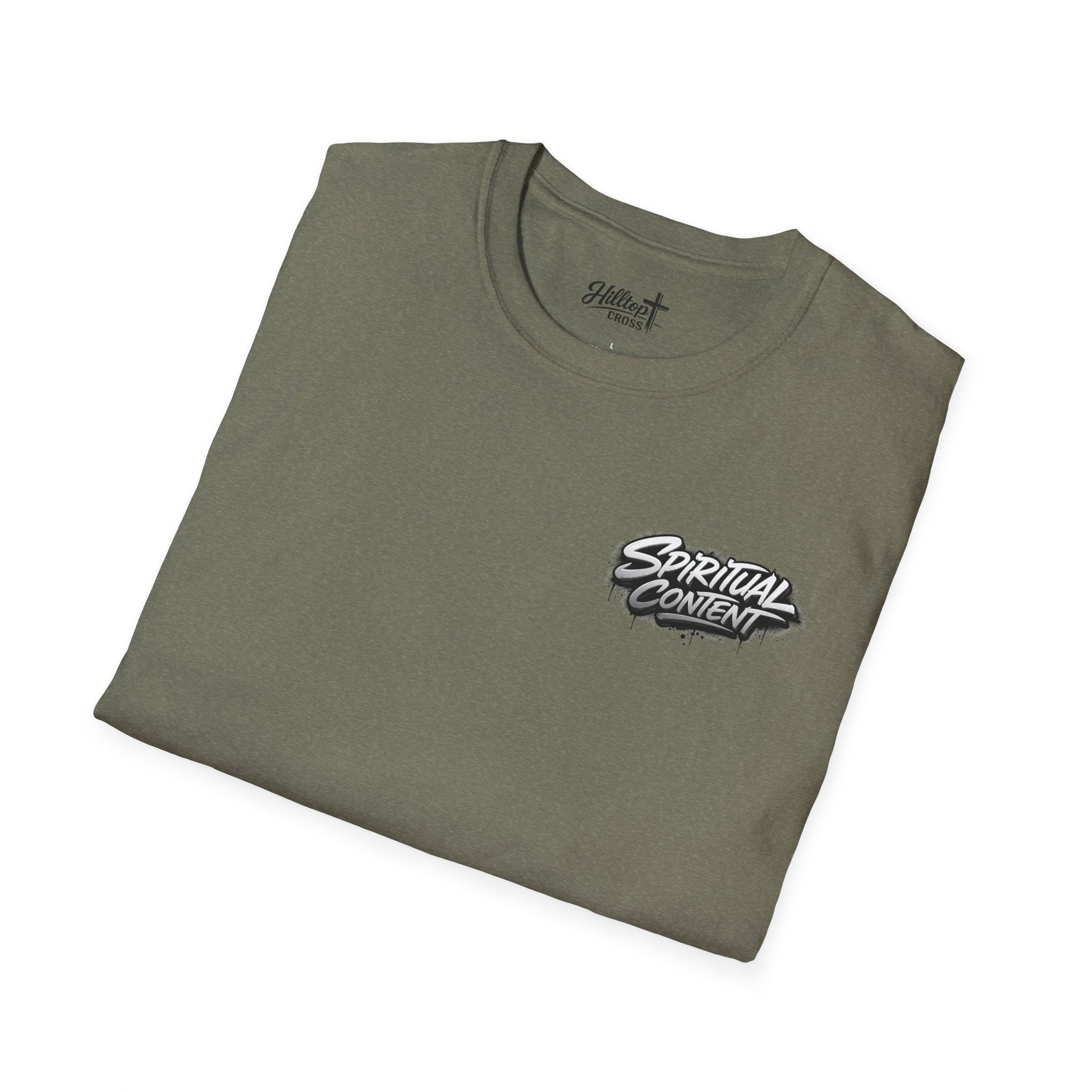 Christian T-Shirt — "Jesus Advisory: Spiritual Content" Graphic Tee