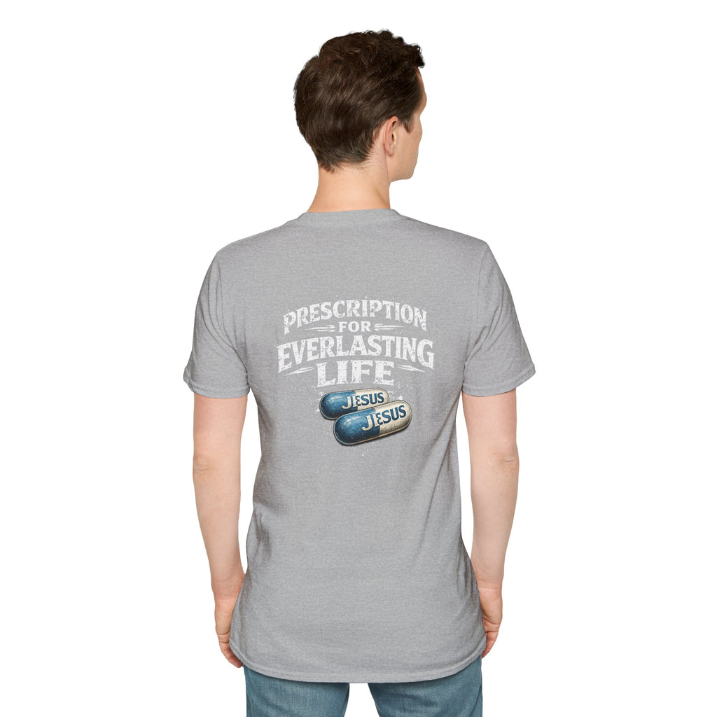 T-Shirt — 'The Only Prescription for Happiness: Jesus' Graphic Tee