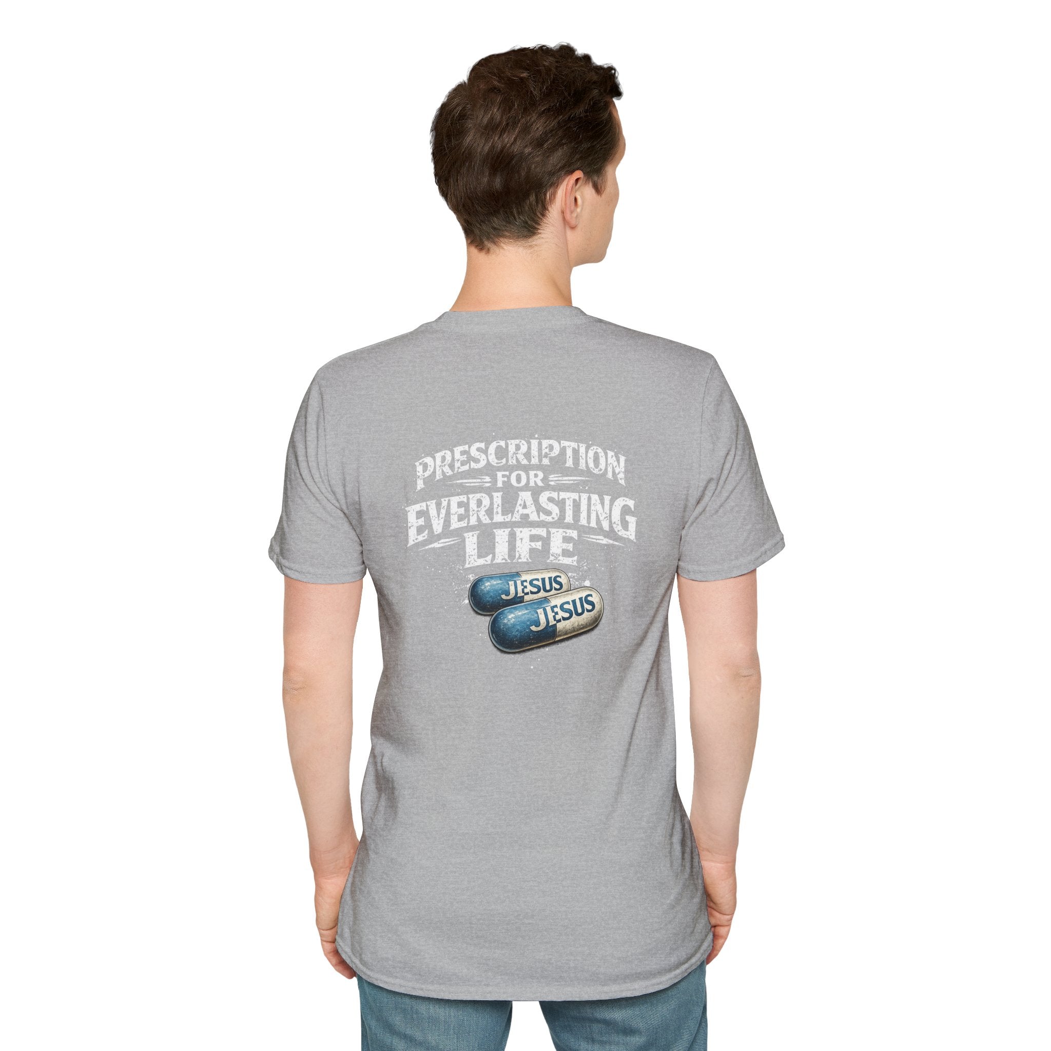 T-Shirt — 'The Only Prescription for Happiness: Jesus' Graphic Tee