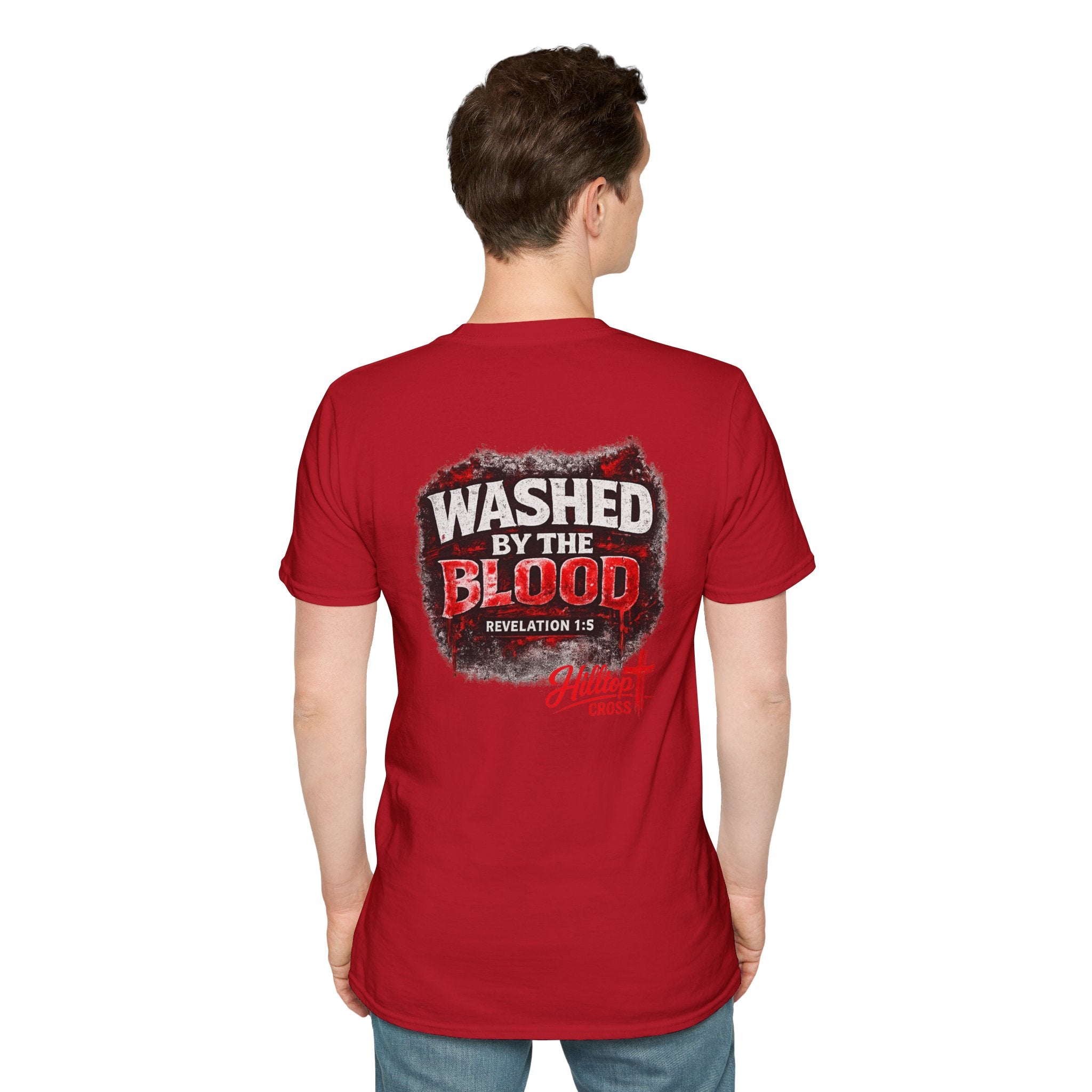 Washed By The Blood T-Shirt — Revelation 1:5 Christian Faith Shirt