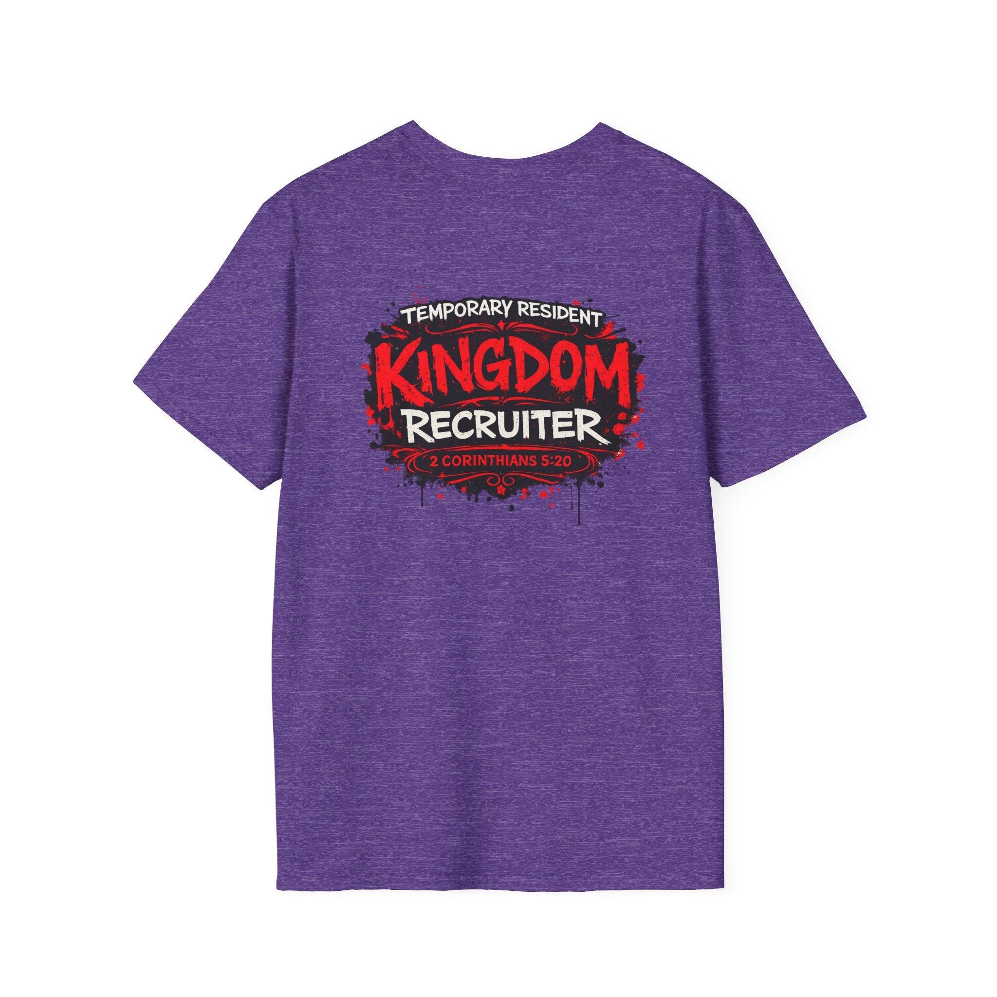 Kingdom Recruiter T-Shirt — “Temporary Resident” Christian Youth Ministry Tee