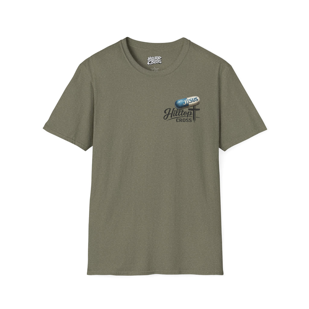 T-Shirt — 'The Only Prescription for Happiness: Jesus' Graphic Tee