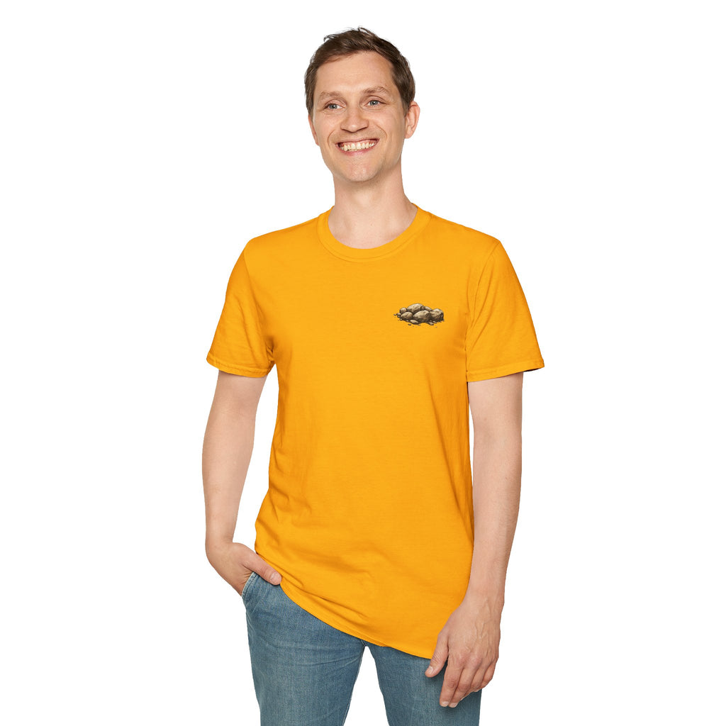 Inspirational Christian T-Shirt — "The Stones in My Hand" Faith Graphic