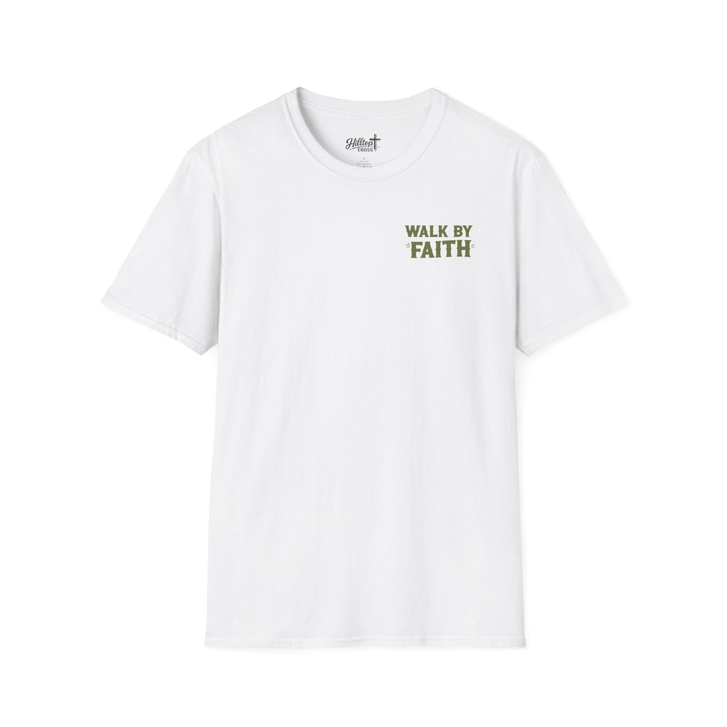 Walk By Faith T-Shirt — Christian Cowboy Boots Graphic Tee