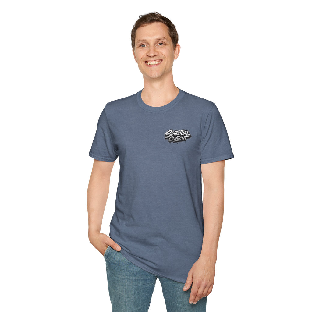 Christian T-Shirt — "Jesus Advisory: Spiritual Content" Graphic Tee