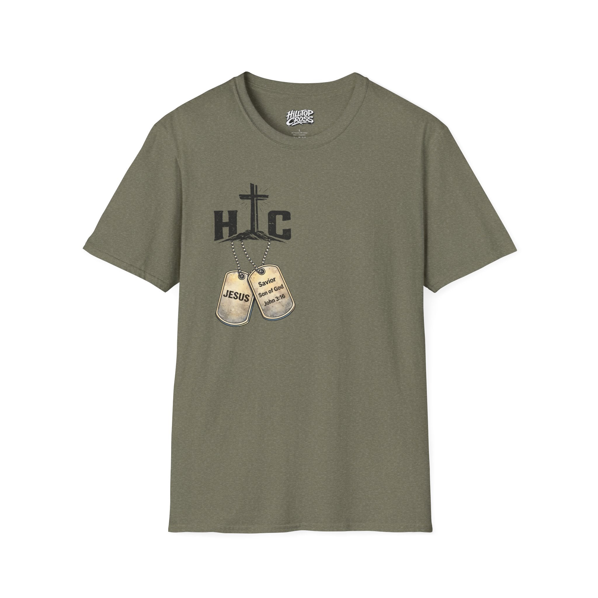 Jesus Got My 6 T-Shirt — Military Camo Christian Graphic Tee