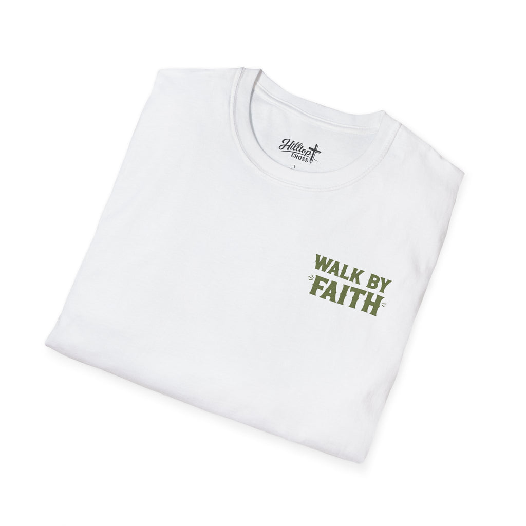 Walk By Faith T-Shirt — Christian Cowboy Boots Graphic Tee