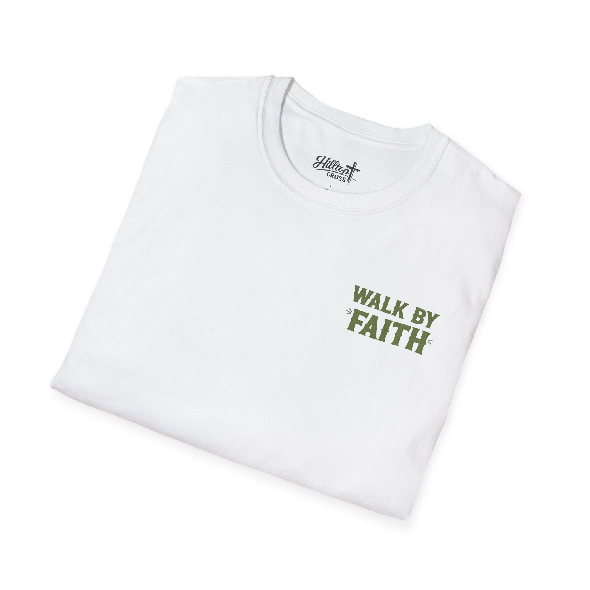 Walk By Faith T-Shirt — Christian Cowboy Boots Graphic Tee