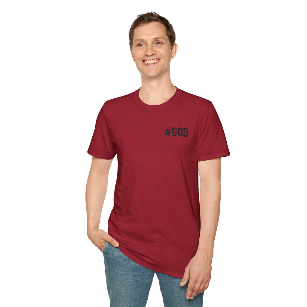 Religious T-Shirt - "2 Genders One God" Matthew 19:4 Church Hilltop Tee