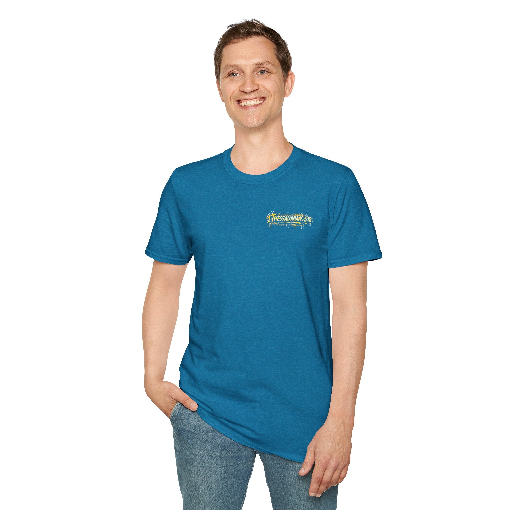 Christian T-Shirt — "In All Things Give Thanks" Church Tee