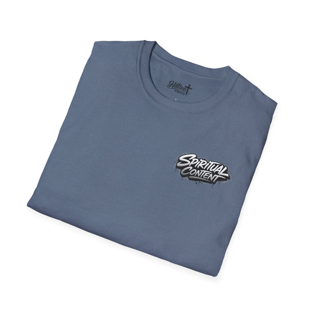 Christian T-Shirt — "Jesus Advisory: Spiritual Content" Graphic Tee