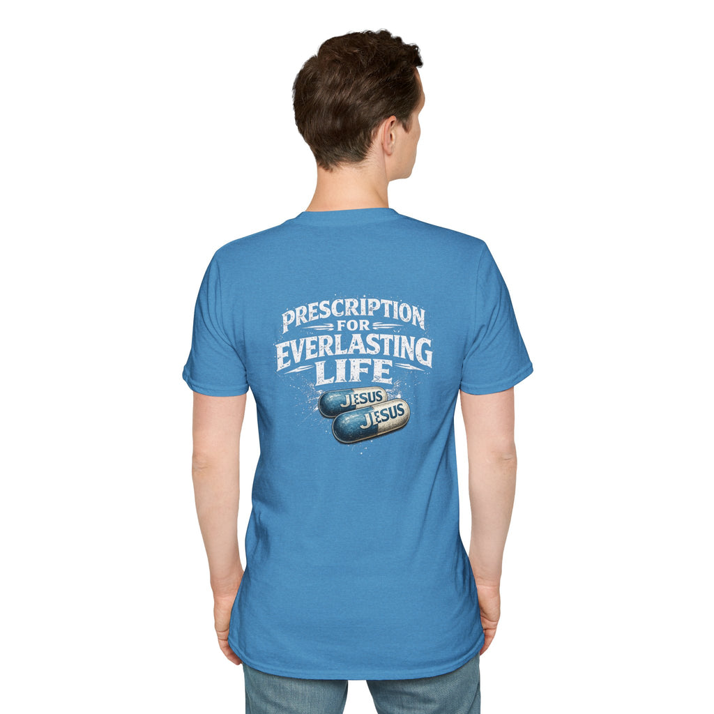 T-Shirt — 'The Only Prescription for Happiness: Jesus' Graphic Tee
