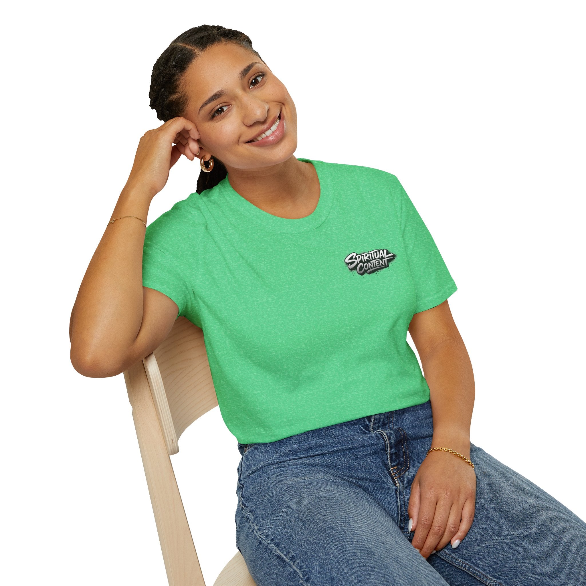 Christian T-Shirt — "Jesus Advisory: Spiritual Content" Graphic Tee