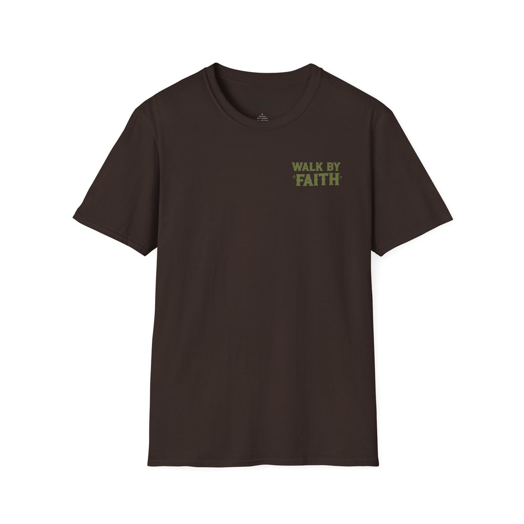 Walk By Faith T-Shirt — Christian Cowboy Boots Graphic Tee