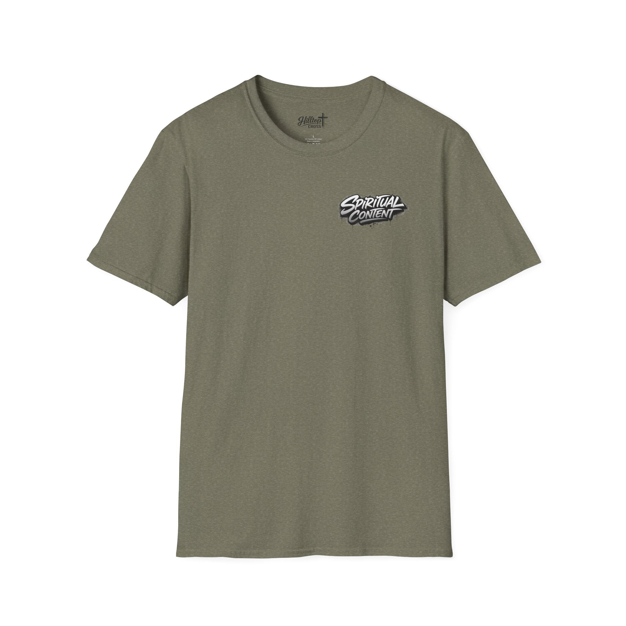 Christian T-Shirt — "Jesus Advisory: Spiritual Content" Graphic Tee