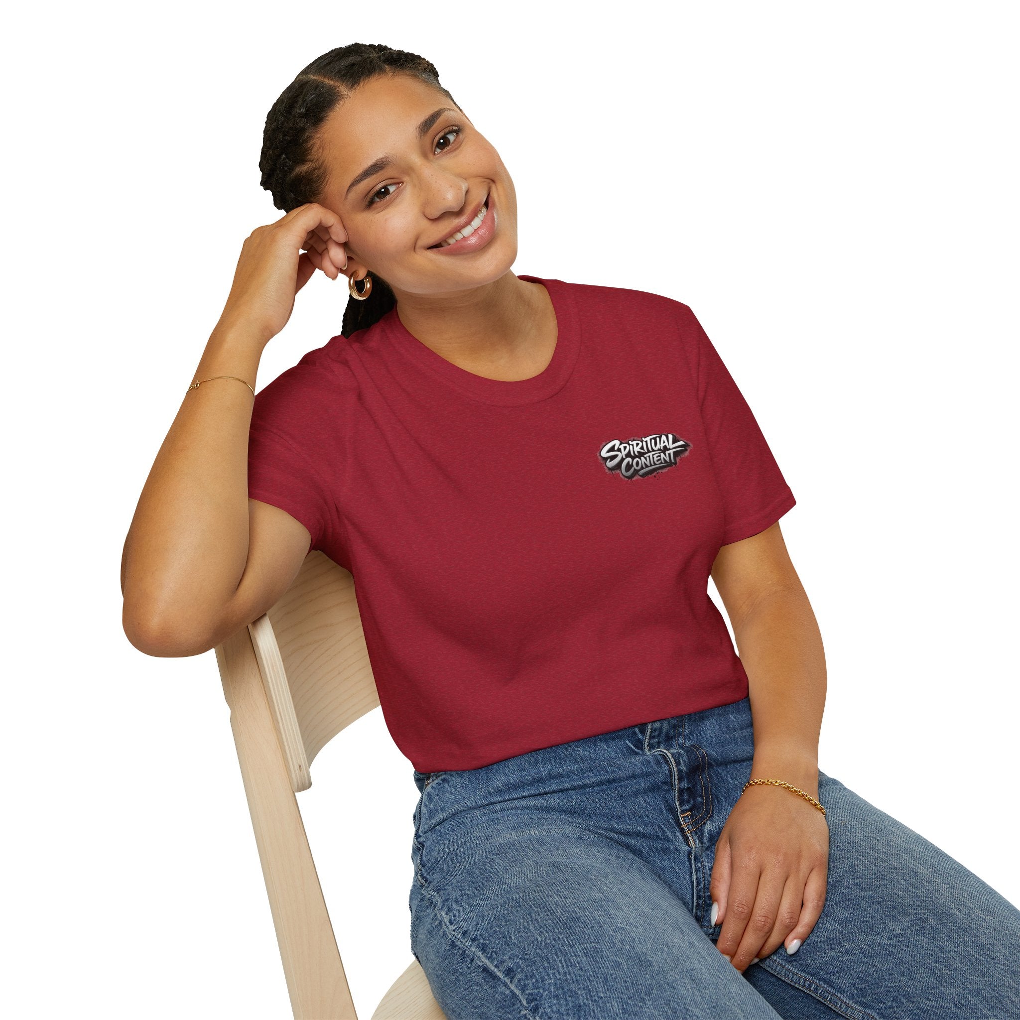 Christian T-Shirt — "Jesus Advisory: Spiritual Content" Graphic Tee