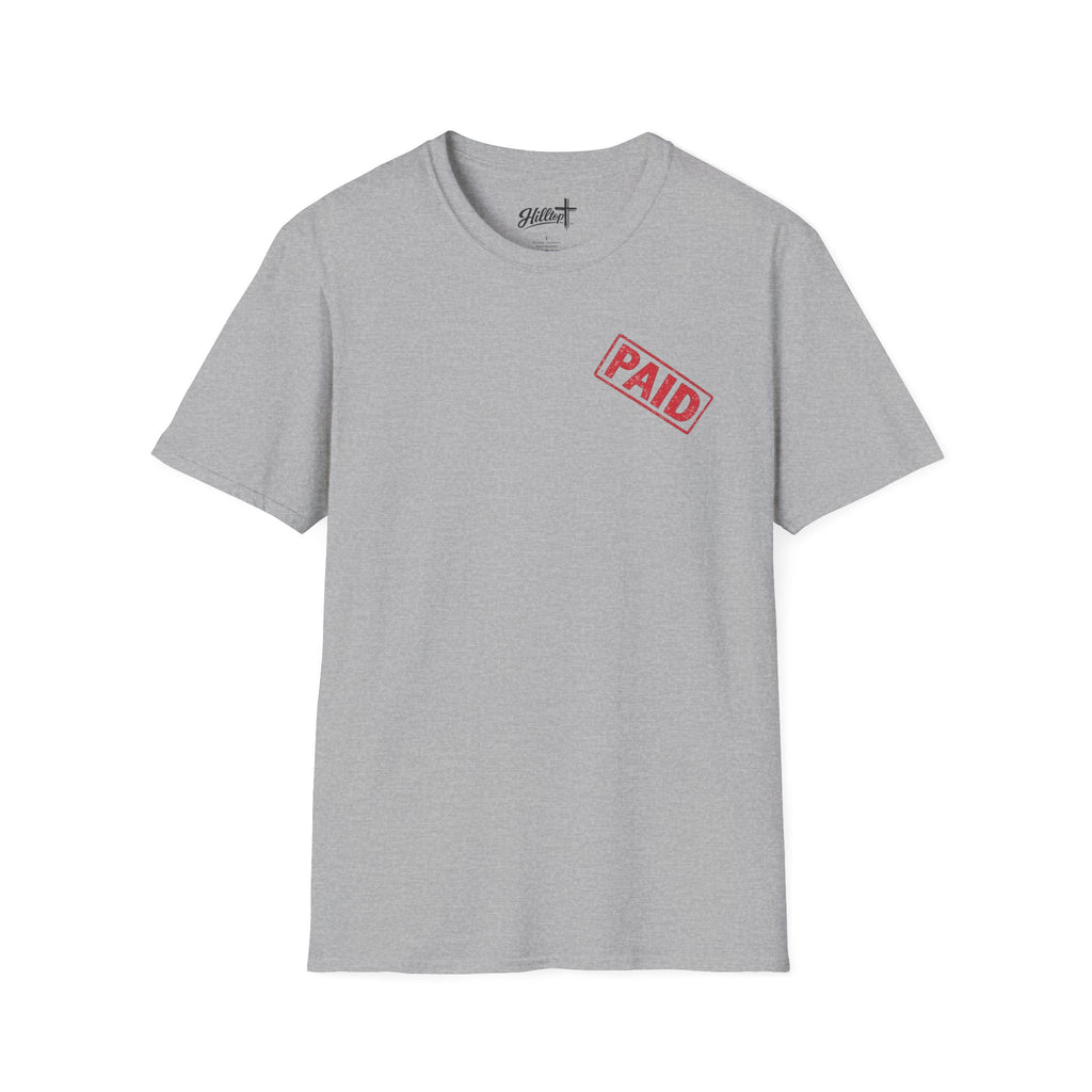 Paid — Christian T-Shirt ("Jesus Paid It All" Receipt Design)