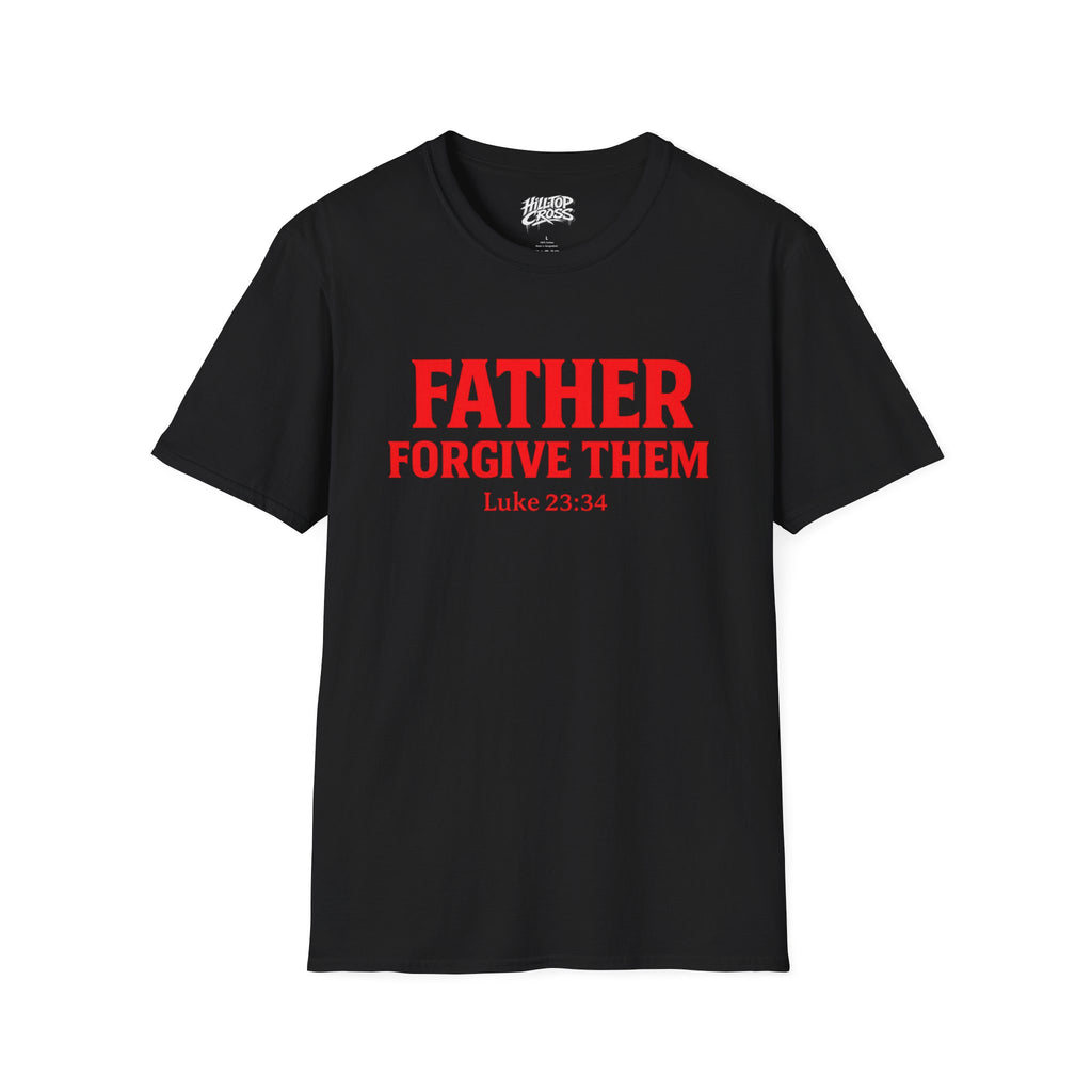 T-Shirt — "Father Forgive Them" Red Letter King Christian Tee