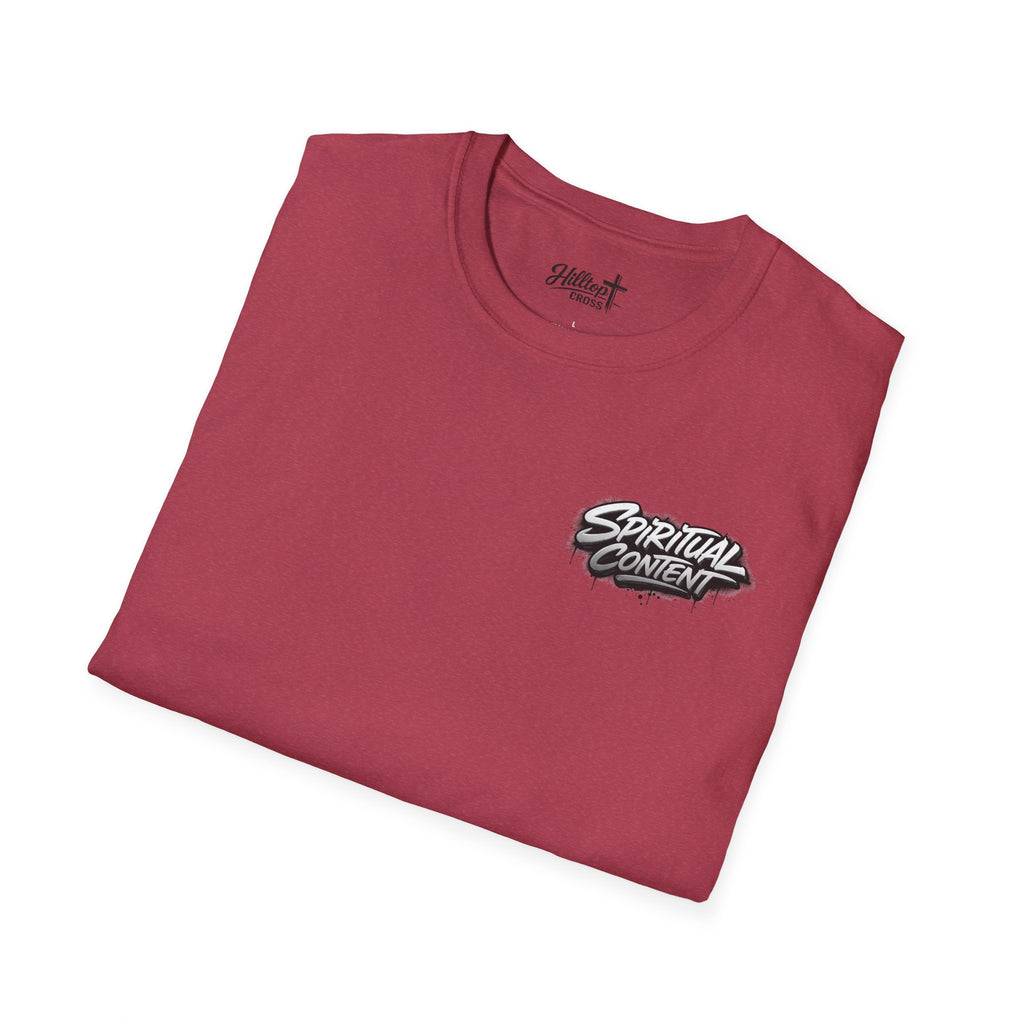Christian T-Shirt — "Jesus Advisory: Spiritual Content" Graphic Tee