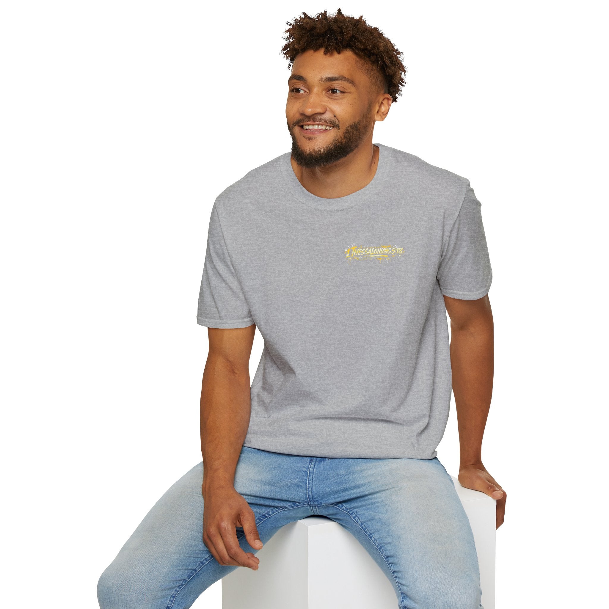 Christian T-Shirt — "In All Things Give Thanks" Church Tee