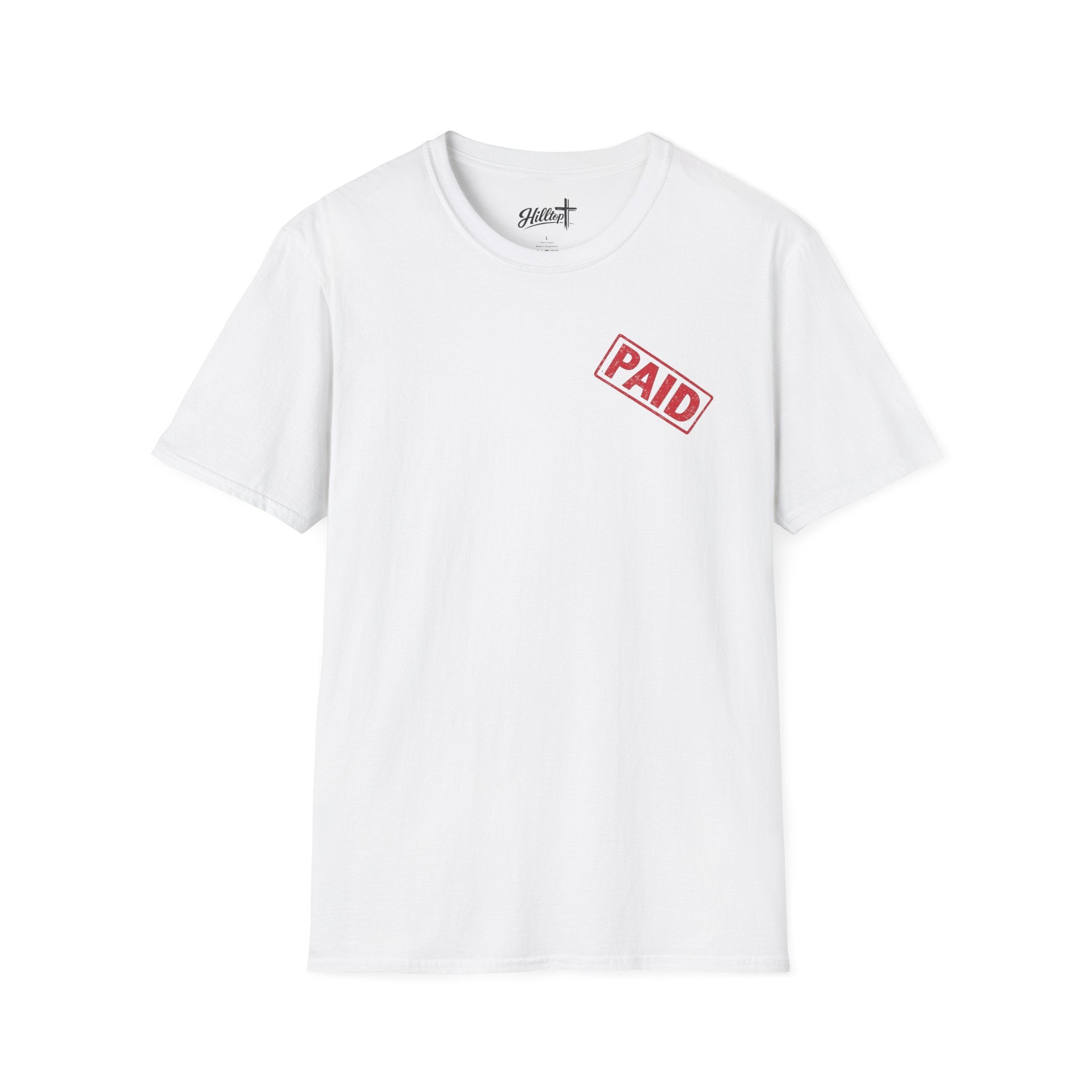 Paid — Christian T-Shirt ("Jesus Paid It All" Receipt Design)