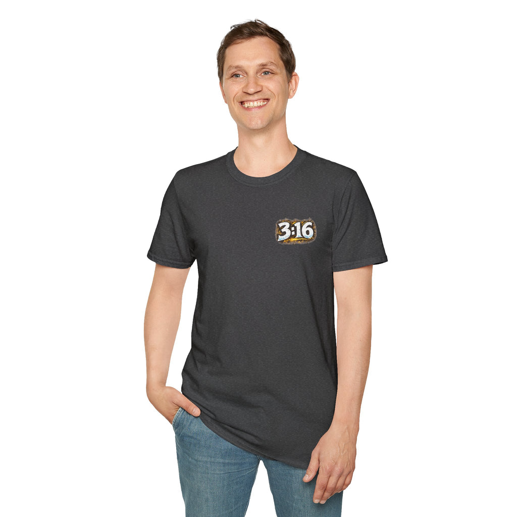 3:16 Christian T-Shirt — “Jesus Gave the Devil the Stone Cold Stunner” Graphic Tee