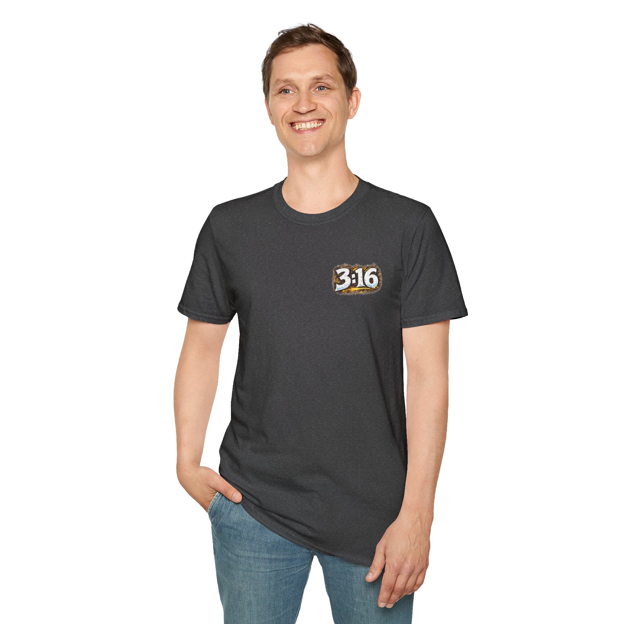 3:16 Christian T-Shirt — “Jesus Gave the Devil the Stone Cold Stunner” Graphic Tee