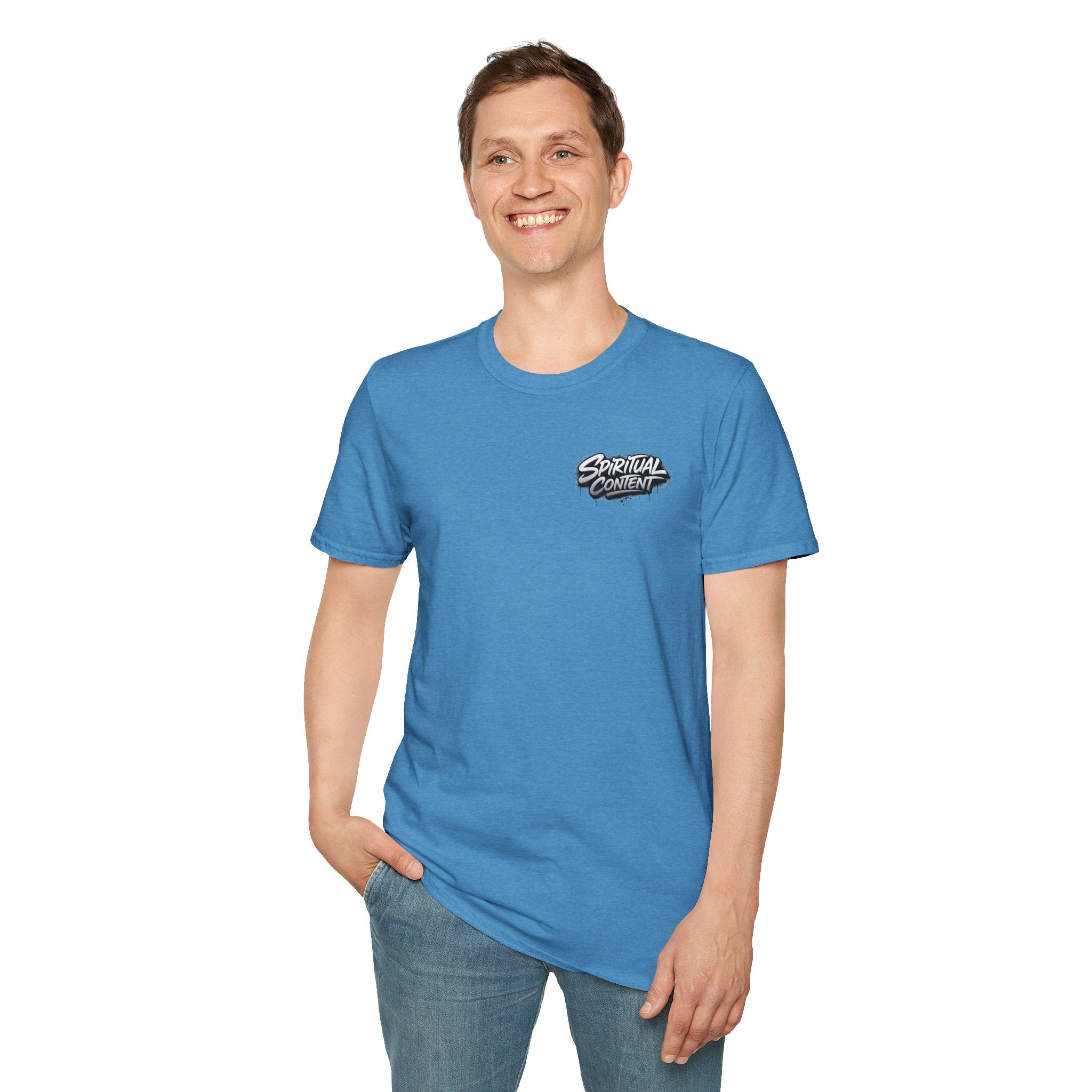 Christian T-Shirt — "Jesus Advisory: Spiritual Content" Graphic Tee