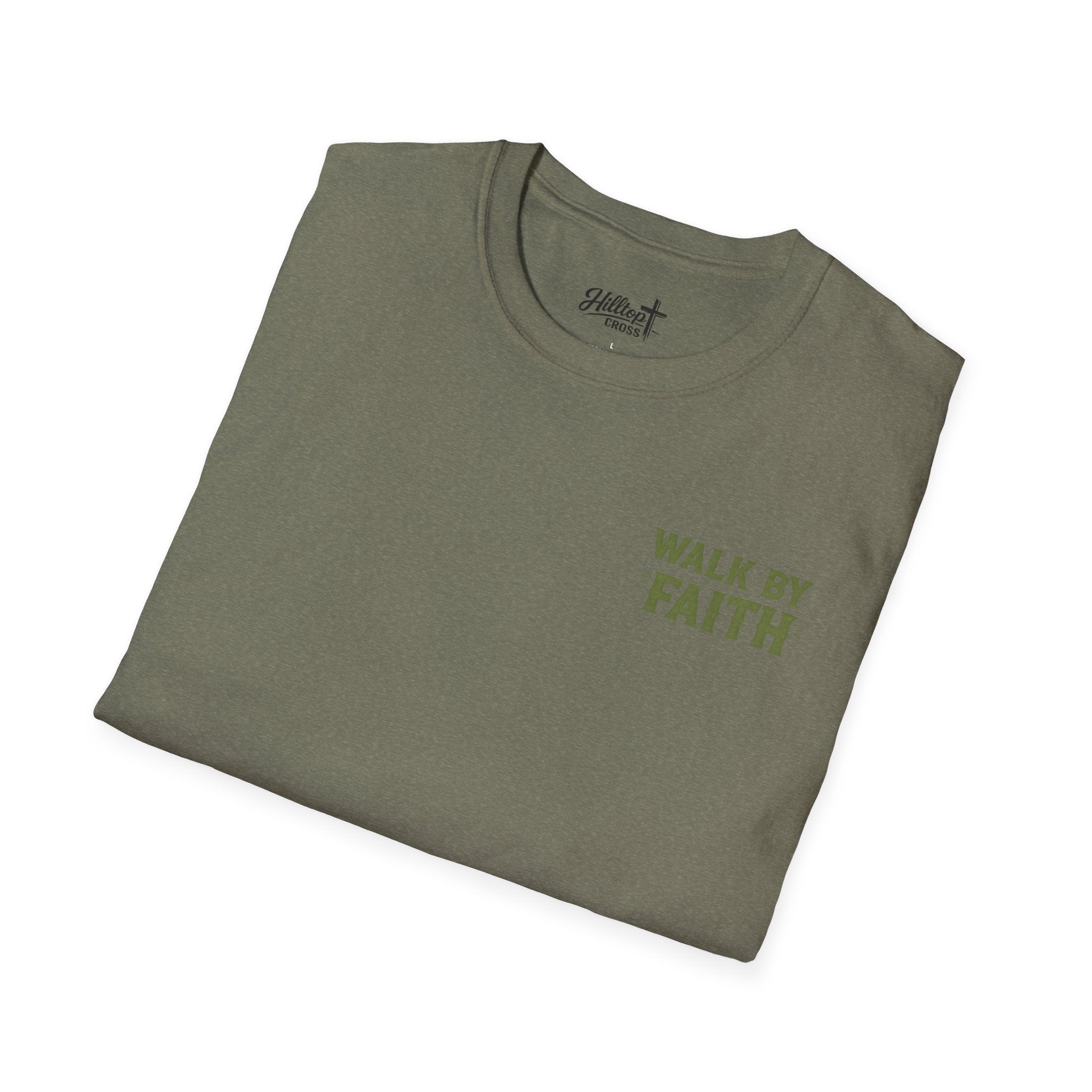 Walk By Faith T-Shirt — Christian Cowboy Boots Graphic Tee