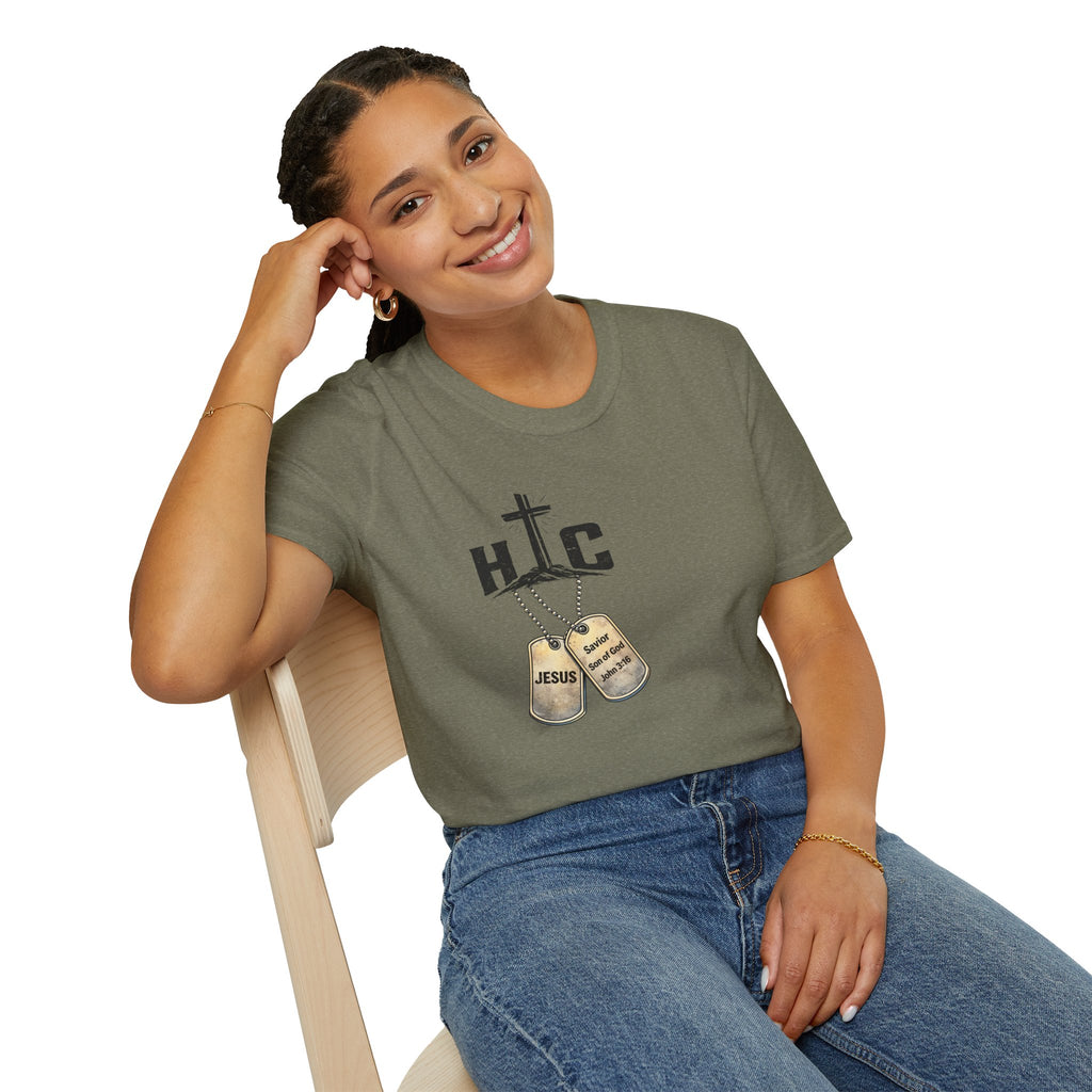 Jesus Got My 6 T-Shirt — Military Camo Christian Graphic Tee
