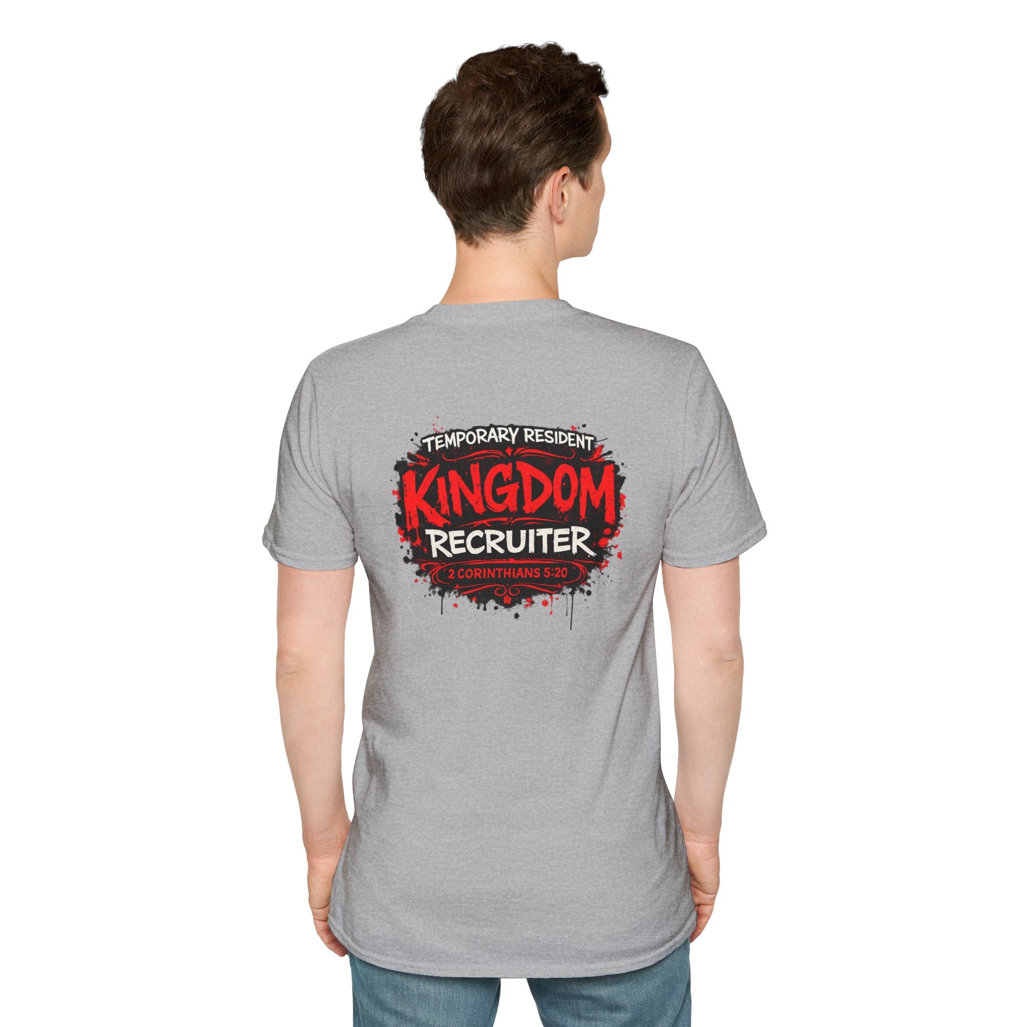 Kingdom Recruiter T-Shirt — “Temporary Resident” Christian Youth Ministry Tee