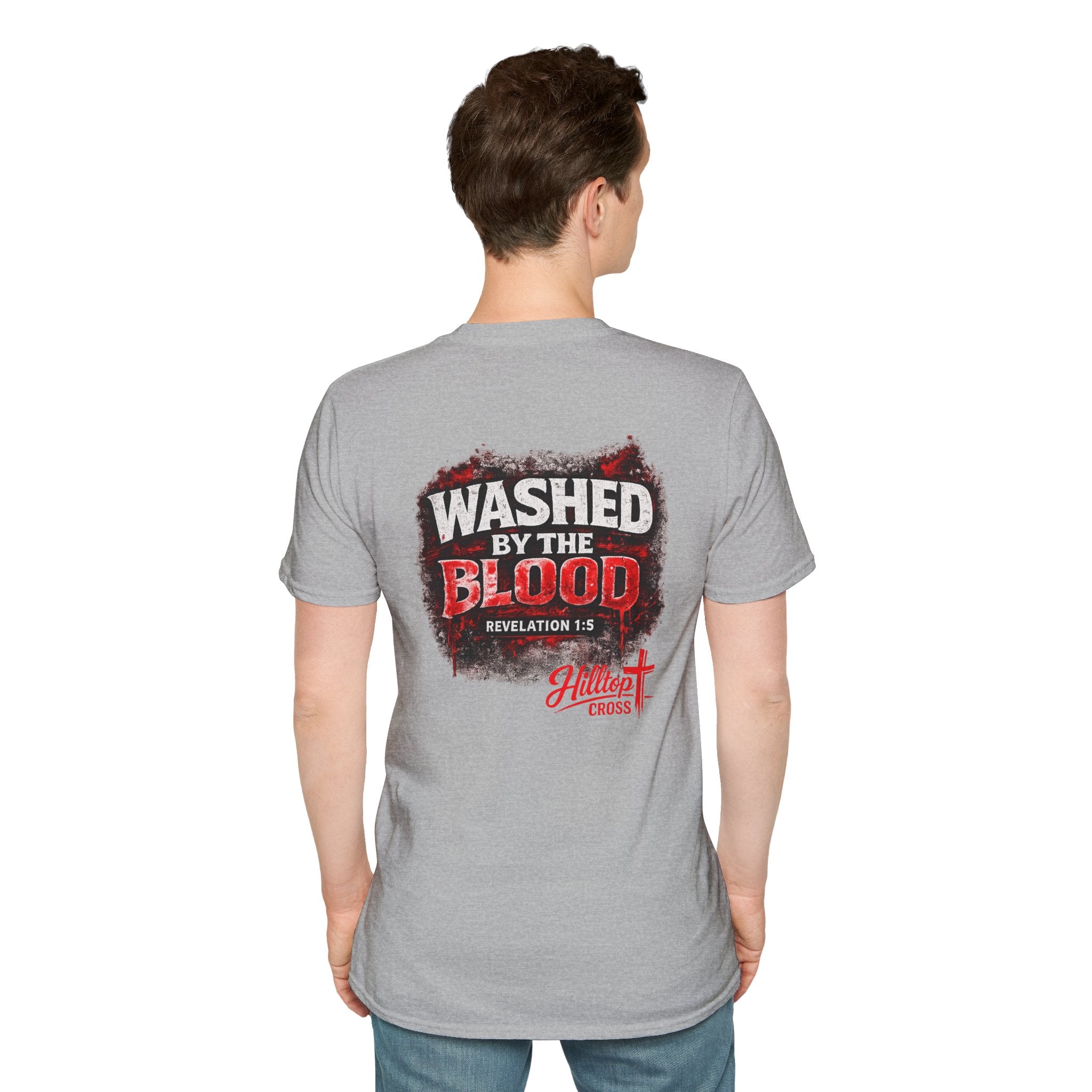 Washed By The Blood T-Shirt — Revelation 1:5 Christian Faith Shirt
