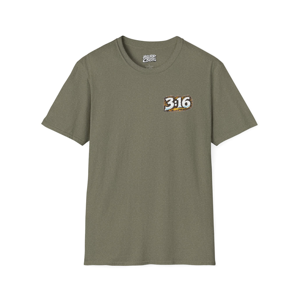 3:16 Christian T-Shirt — “Jesus Gave the Devil the Stone Cold Stunner” Graphic Tee