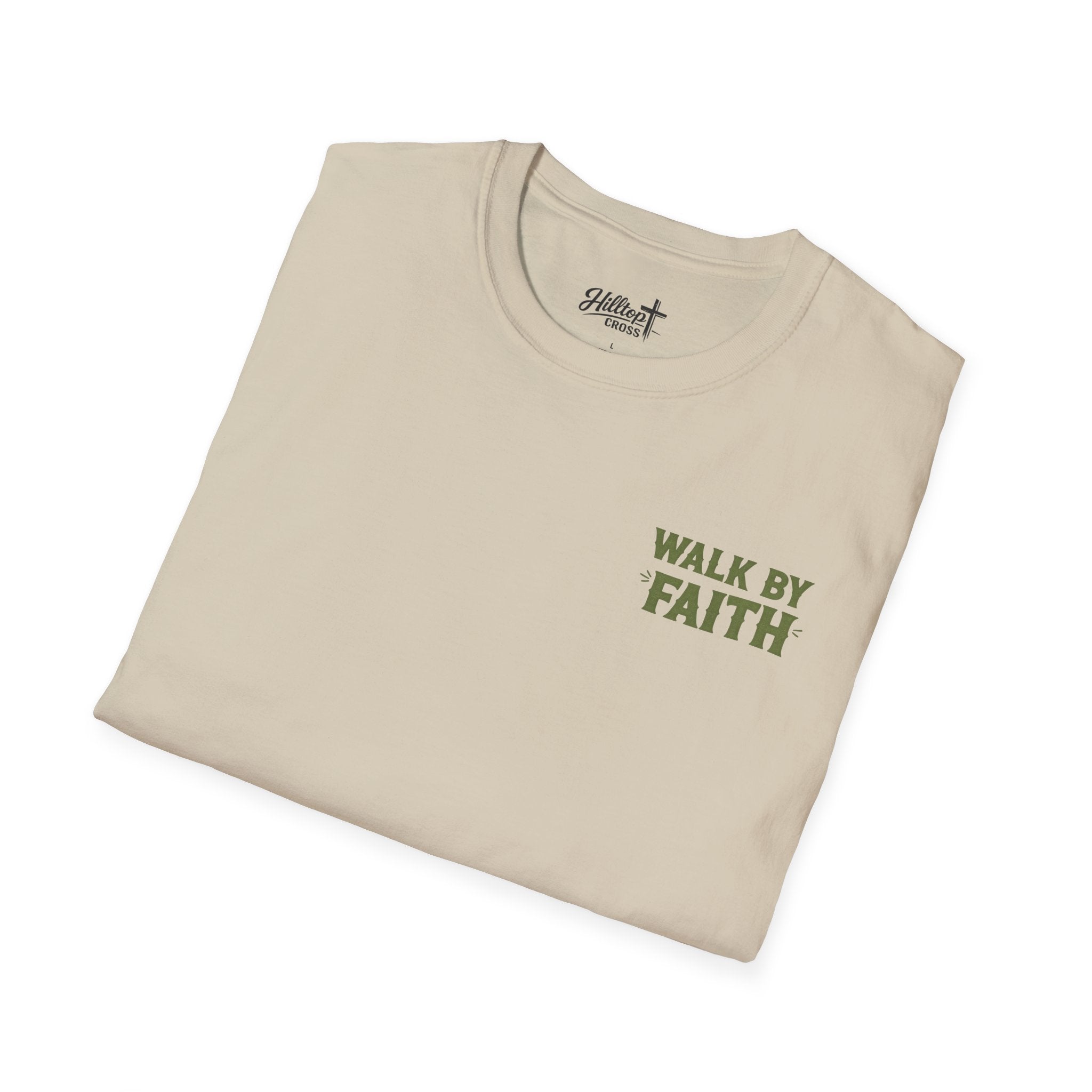 Walk By Faith T-Shirt — Christian Cowboy Boots Graphic Tee
