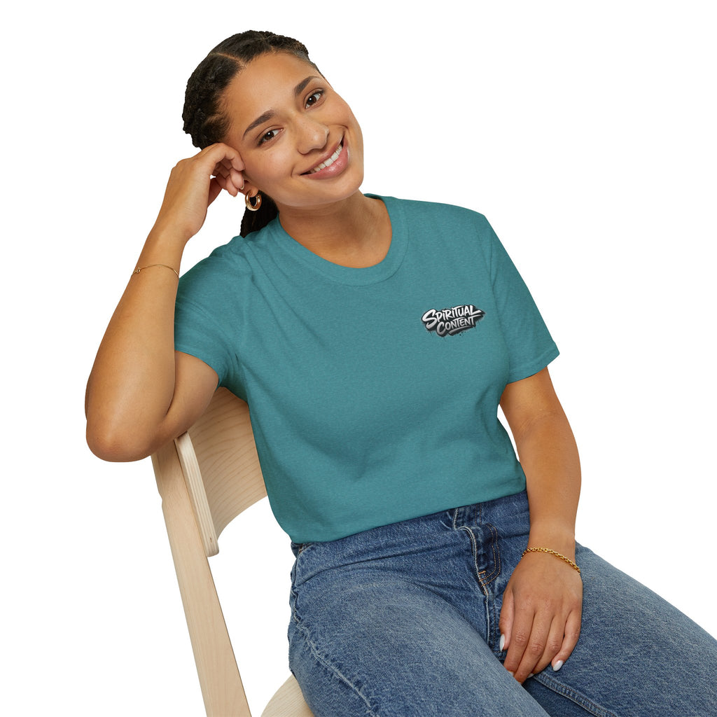 Christian T-Shirt — "Jesus Advisory: Spiritual Content" Graphic Tee